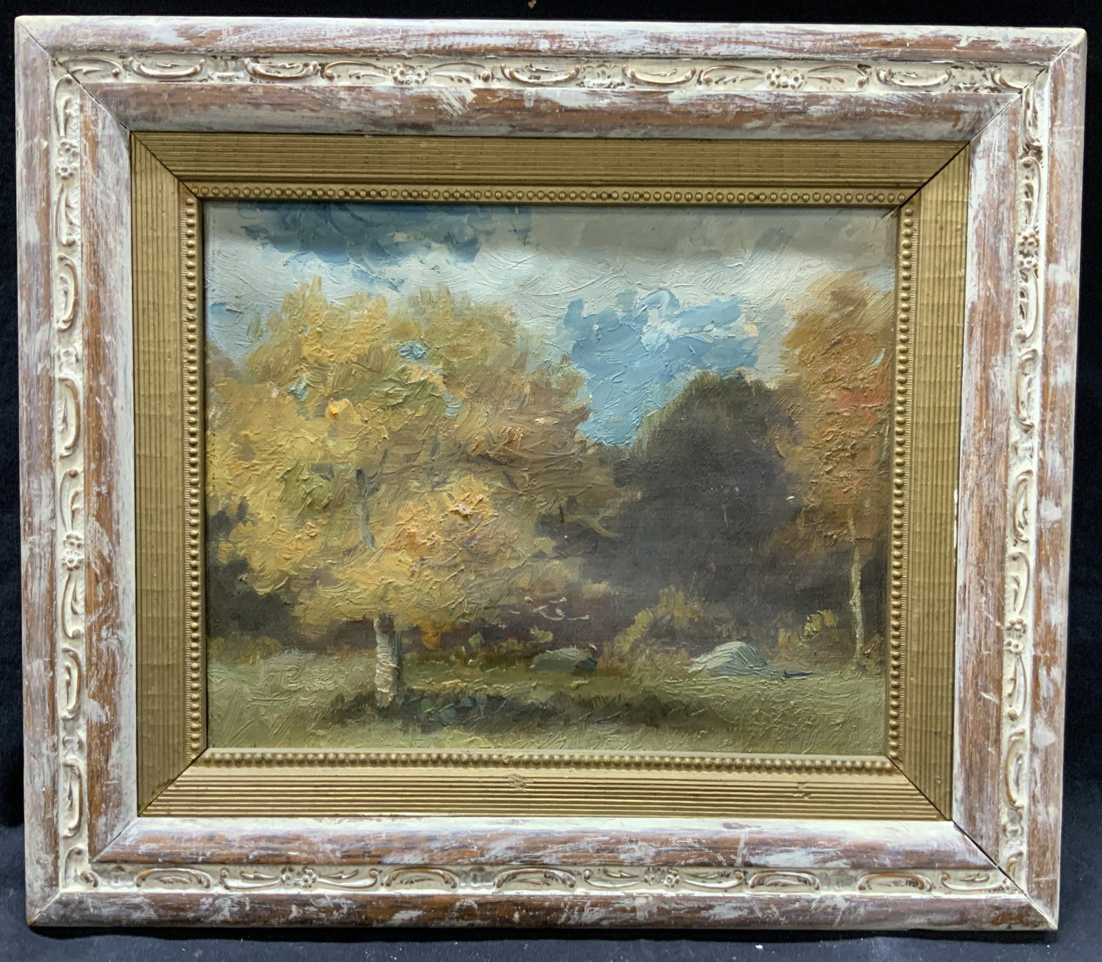 Vintage Framed Landscape Oil Painting (1 of 6)