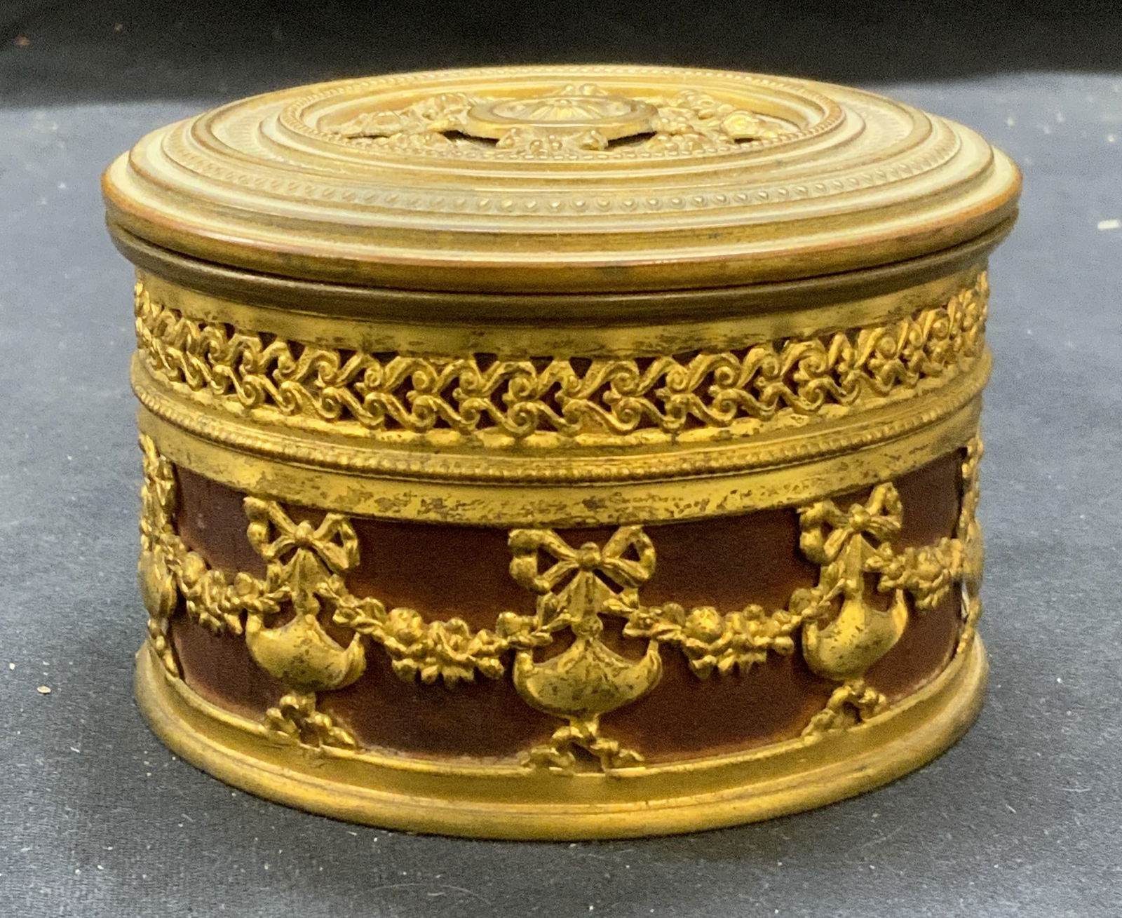 Vintage Brass Scroll Dresser Box (1 of 7)