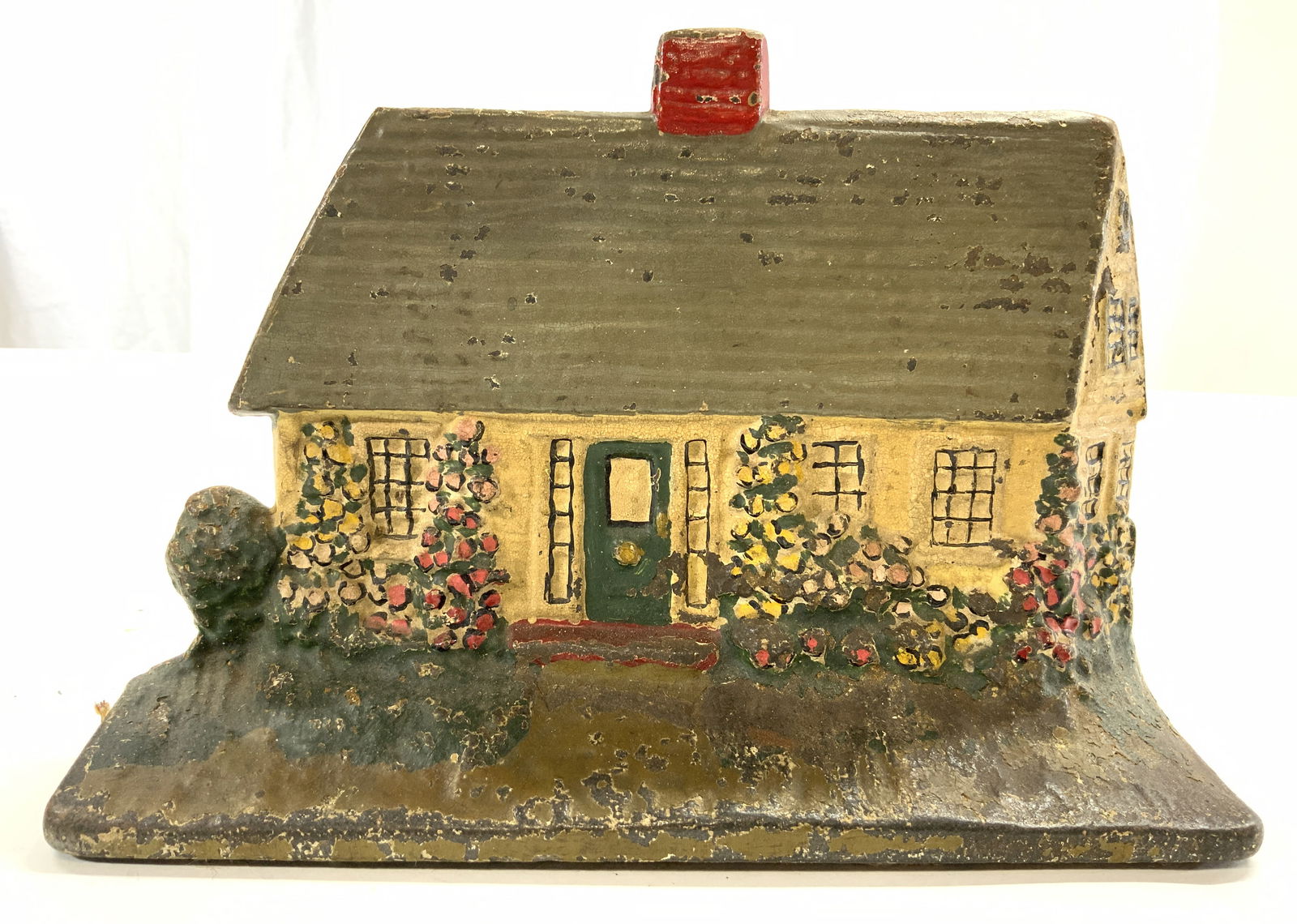 Antique Hand Painted Iron Door Stop (1 of 6)