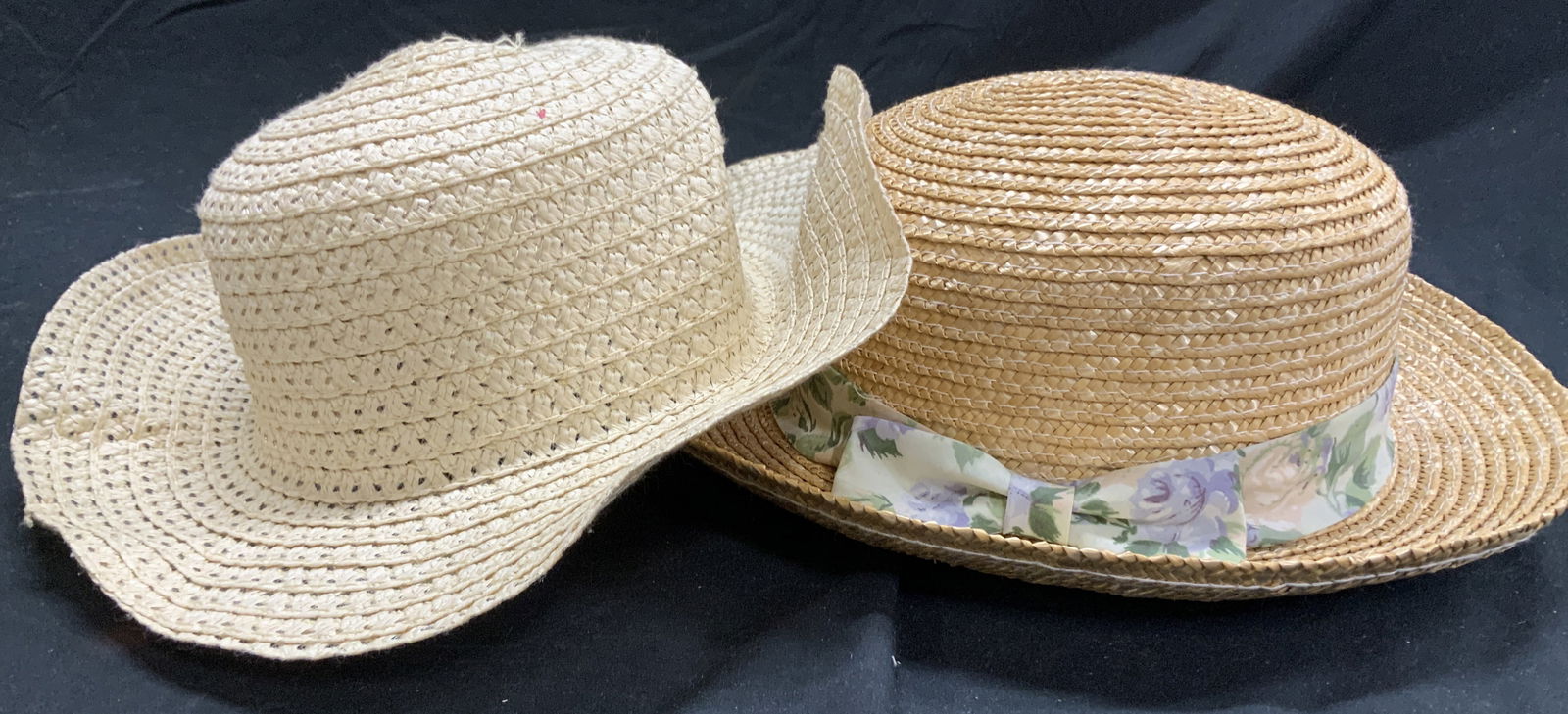 Lot 2 Ladies Straw Sun Hats (1 of 6)