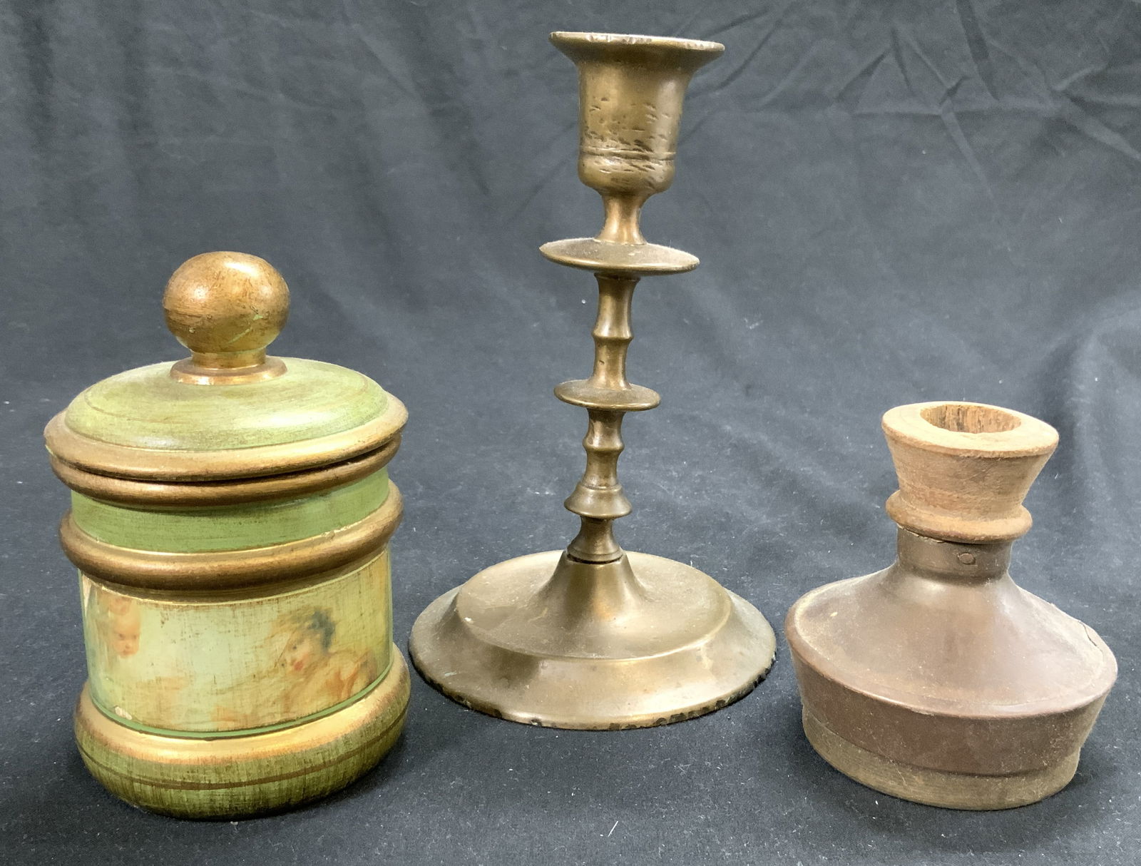 Lot 3 Candlesticks & Lidded Vessel (1 of 6)
