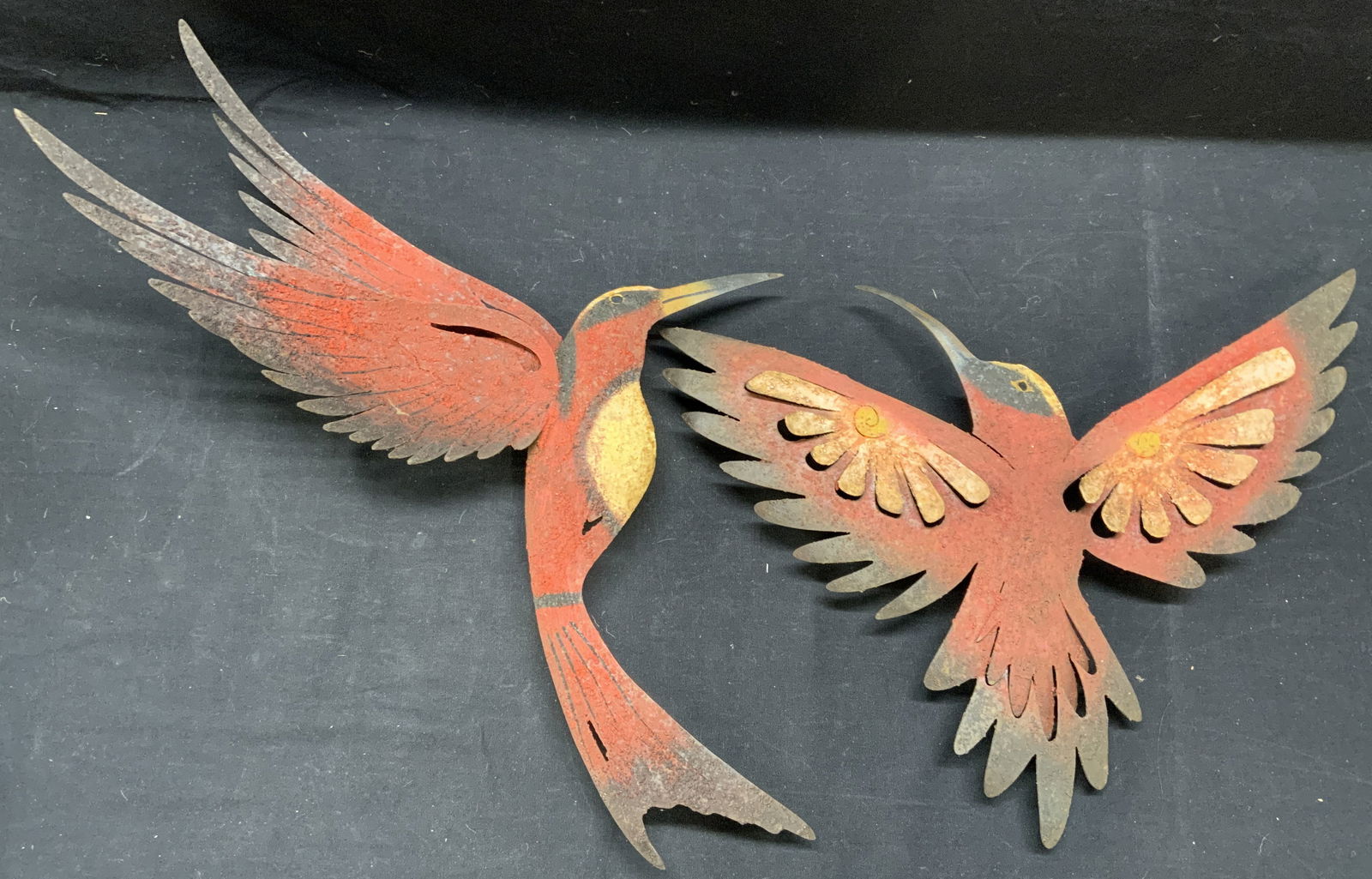 Lot 2 Iron Hummingbird Plaques, Mexico (1 of 10)