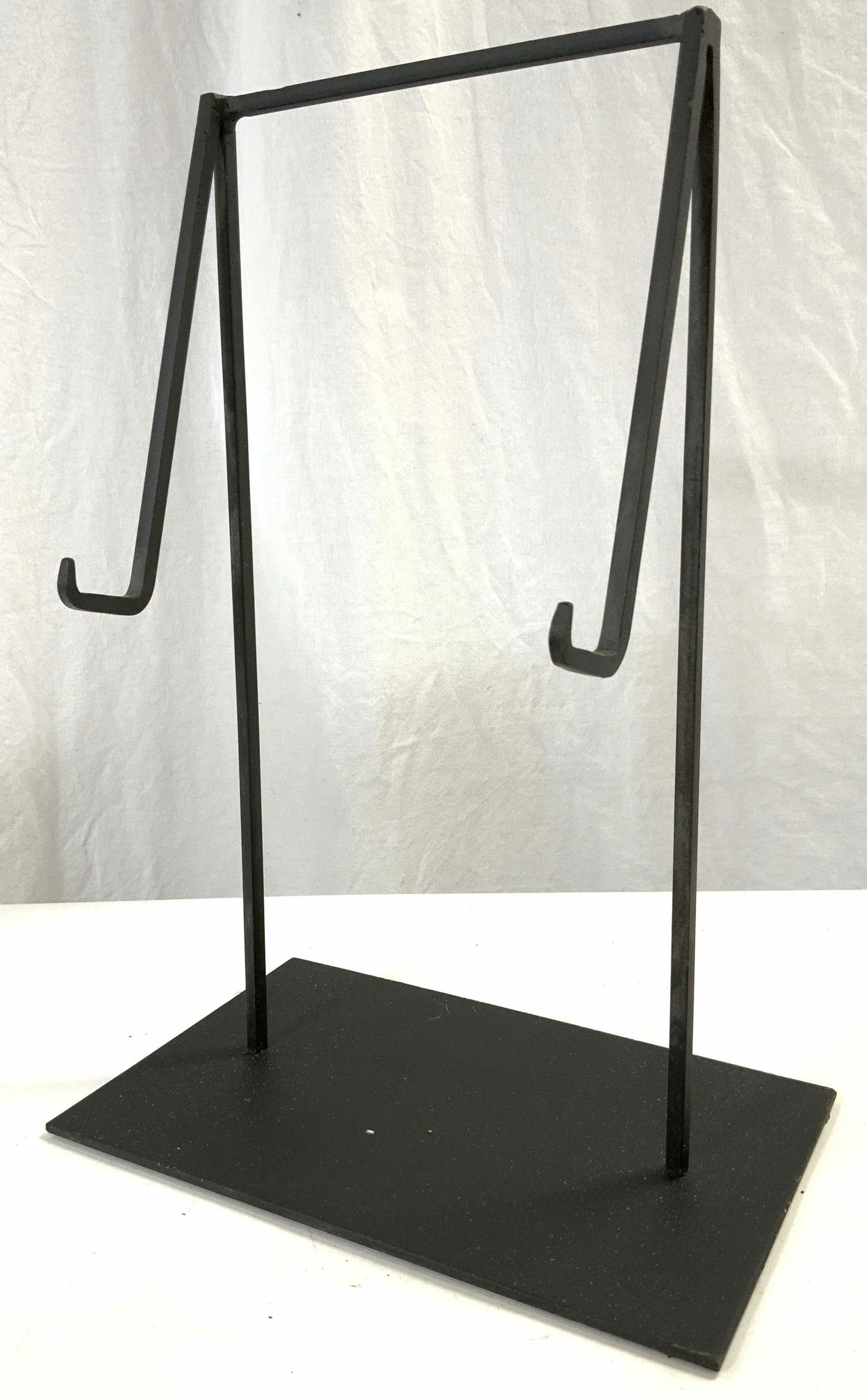 Iron Sculpture Stand W Double Hook (1 of 7)