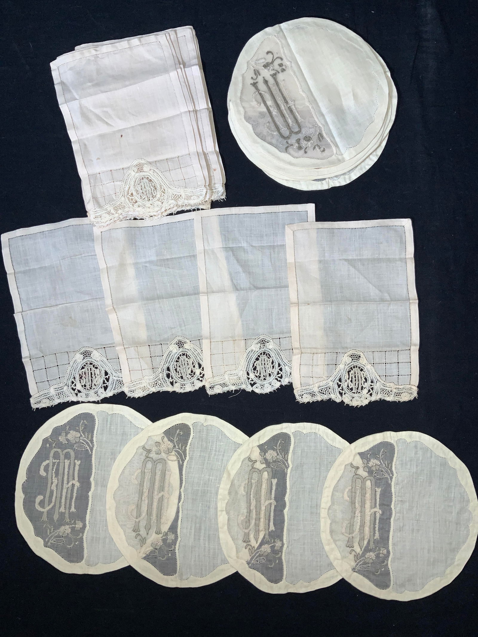 Set49 Cream Linen Napkins, Placemats, Table Runner (1 of 16)