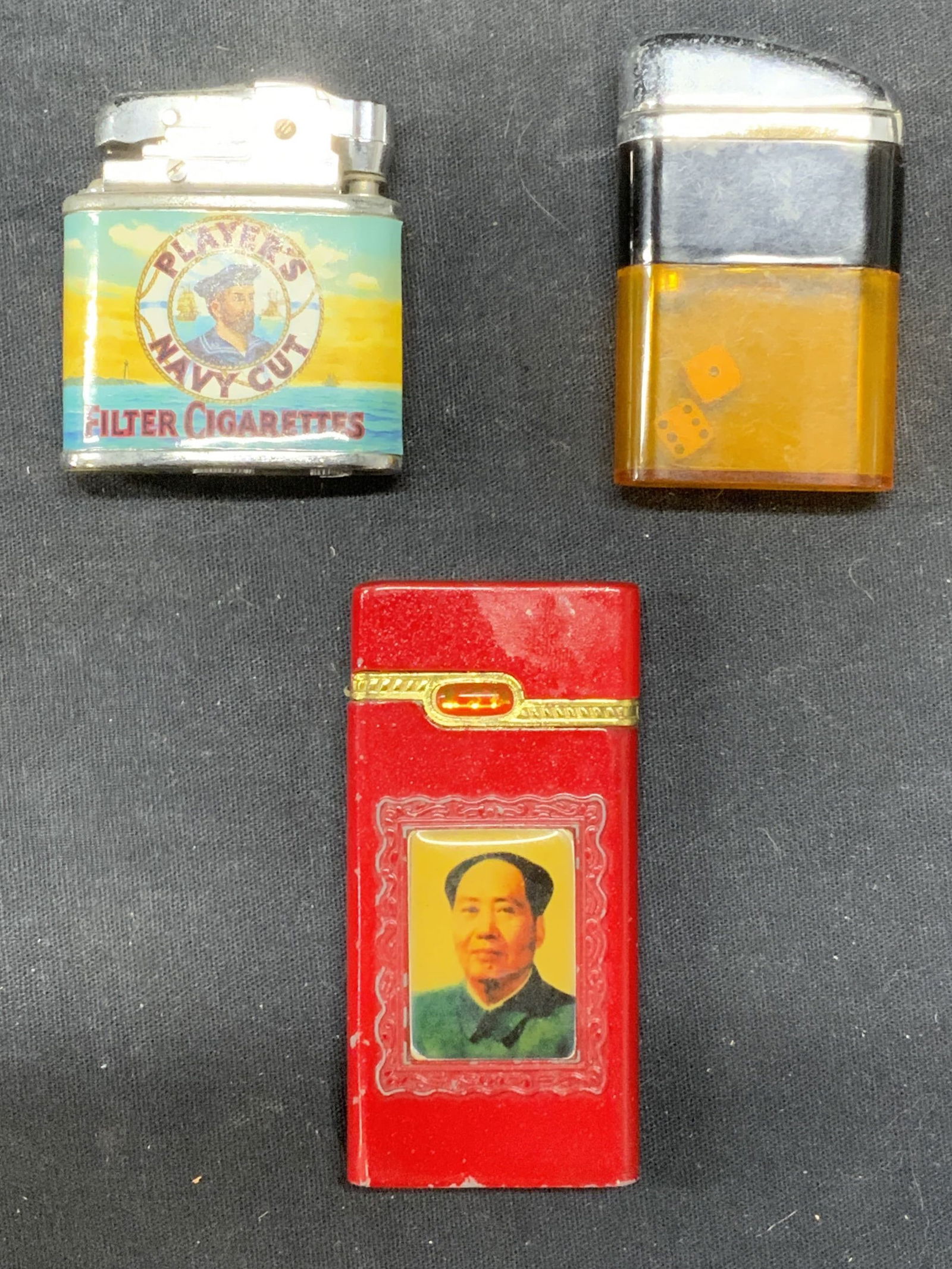 Lot 3 Vintage Butane Lighters, Mao, More (1 of 7)