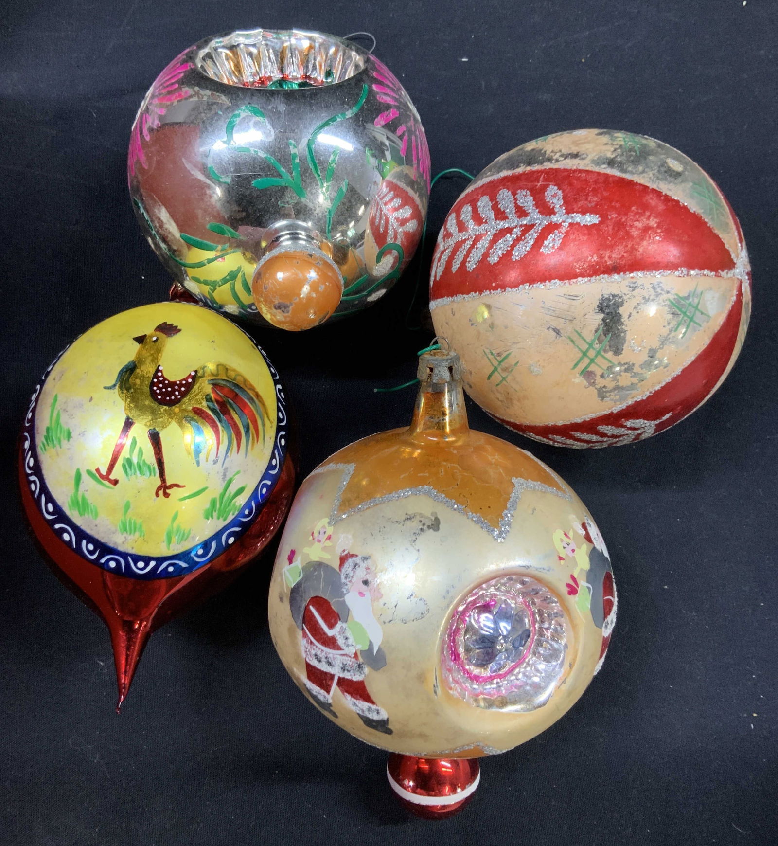 Group 16 Hand Blown Art Glass Holiday Ornaments (1 of 16)