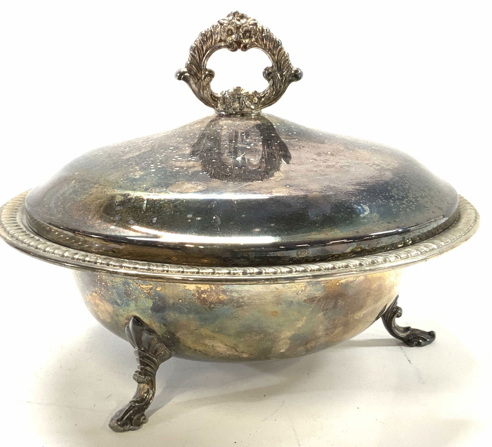 F.B. Rogers Silver Plated 3 Piece Chafing Dish (1 of 10)