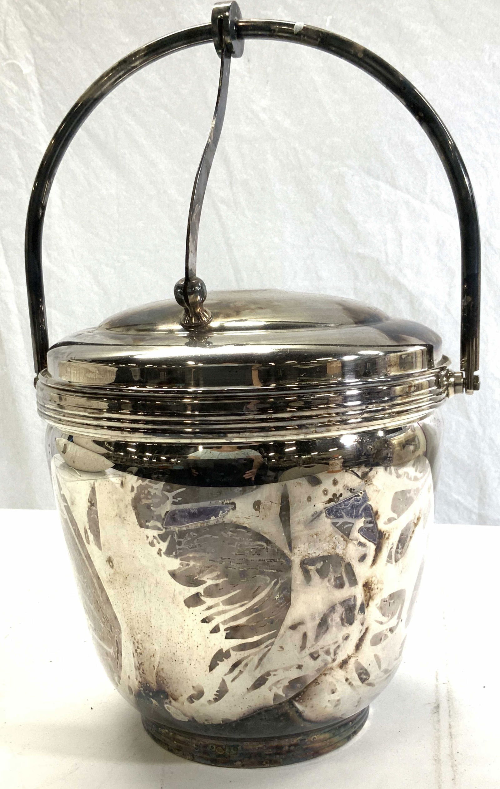 Sheffield Silver Co Silver Plate Ice Bucket Tongs (1 of 8)