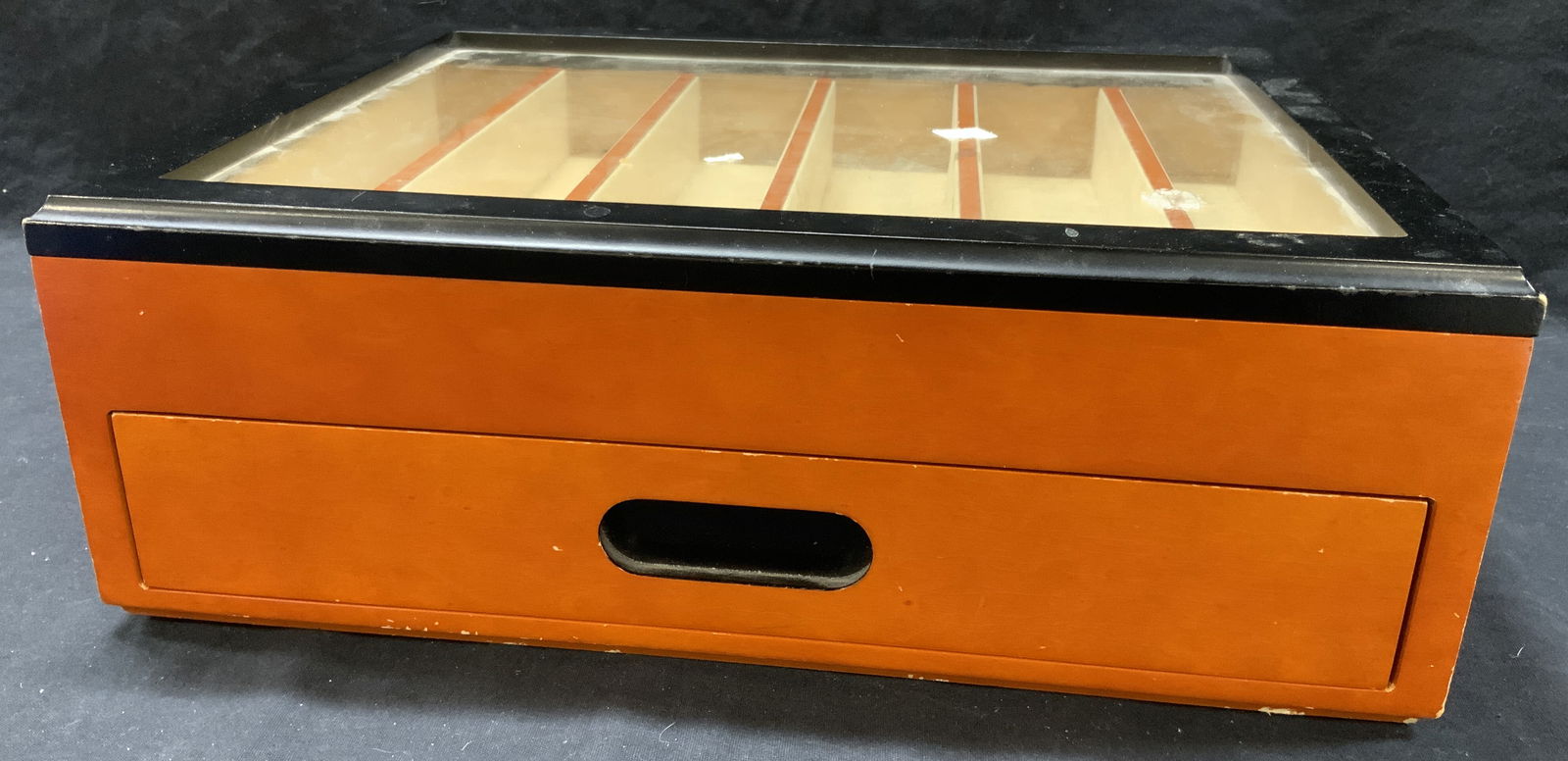 14 x 11 Inch Wooden Display Case W Drawer (1 of 9)