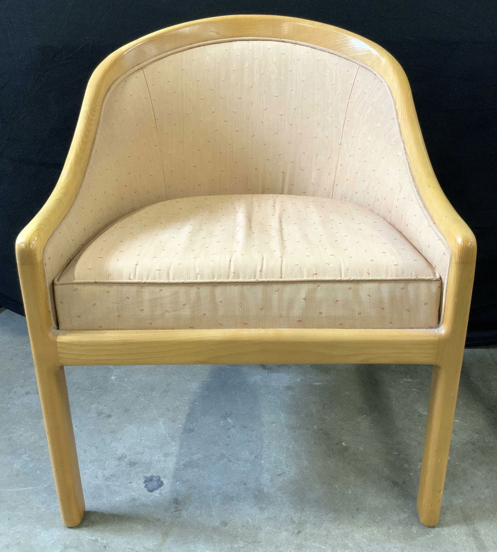 Mid Century Upholstered Arm Chair W Pillows (1 of 8)