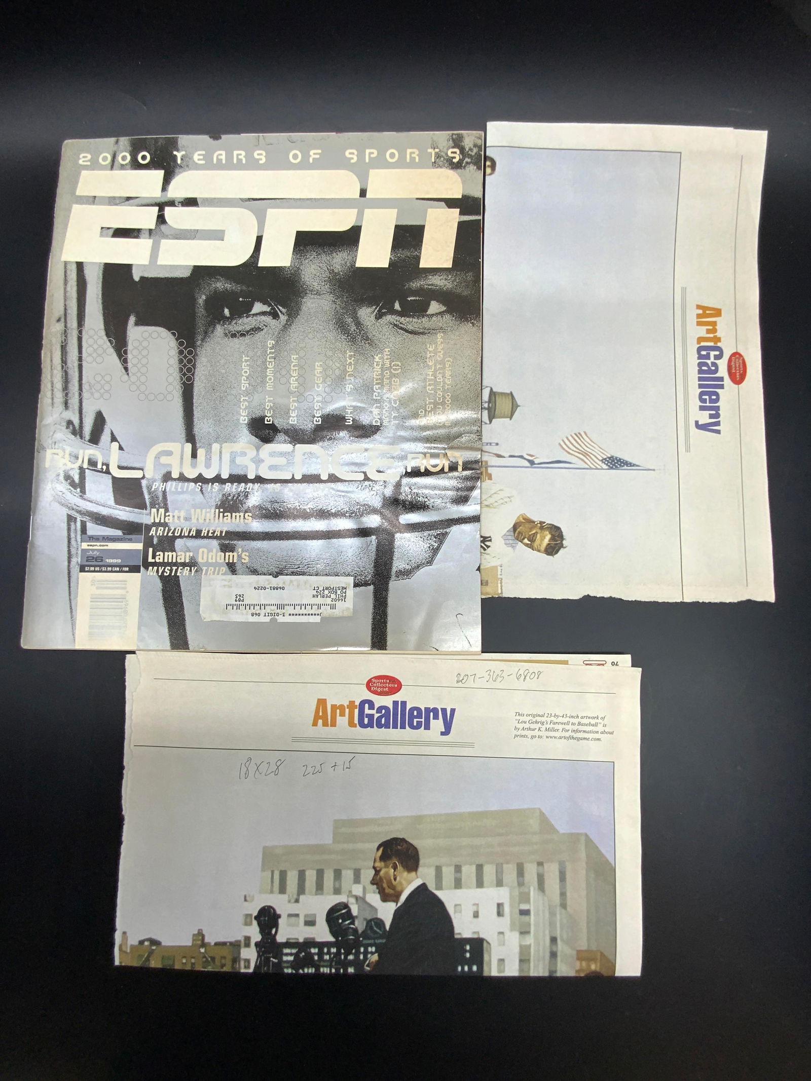 3 Collectible Baseball Ephemera, Magazine & More (1 of 9)