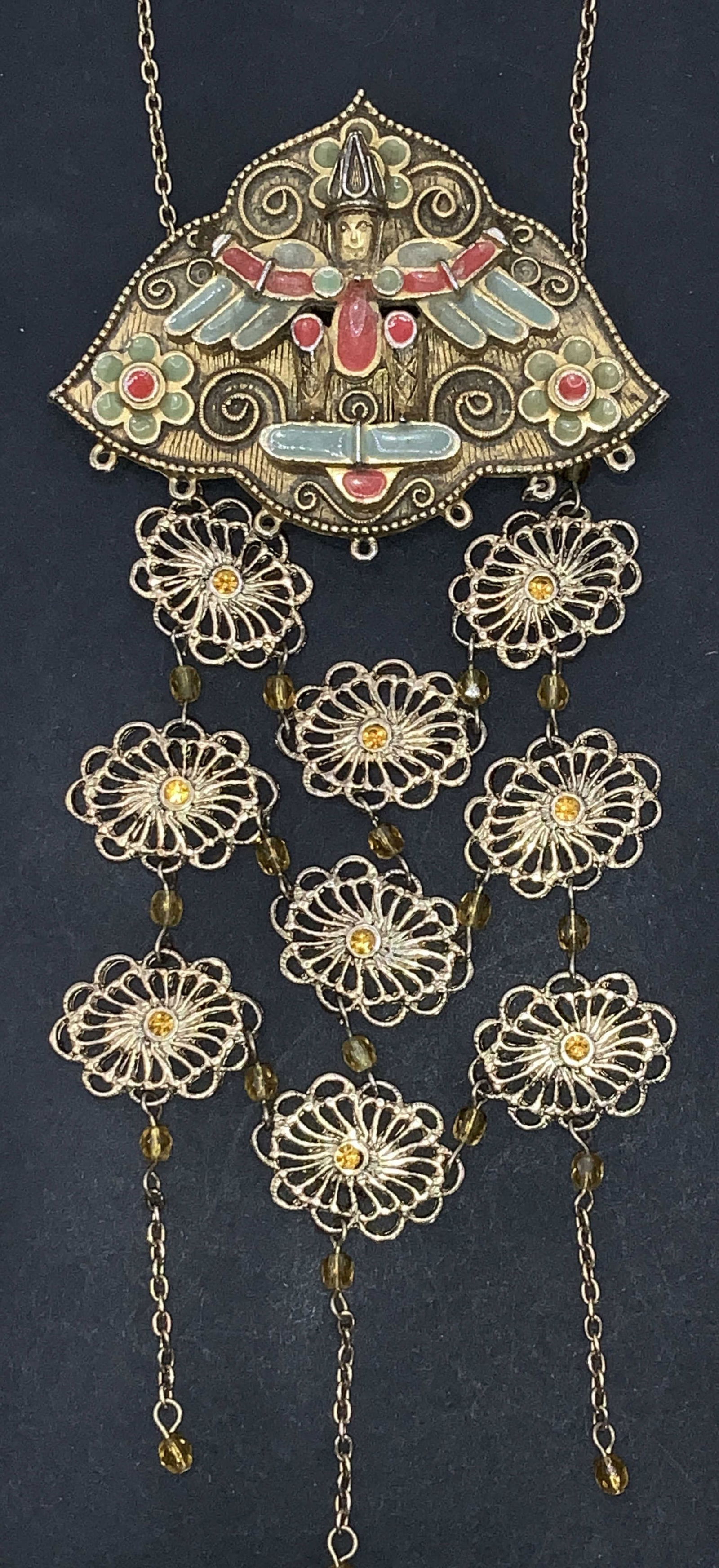 Florenza Asian Pendant, Extyn Bib Necklace, 2 (1 of 7)