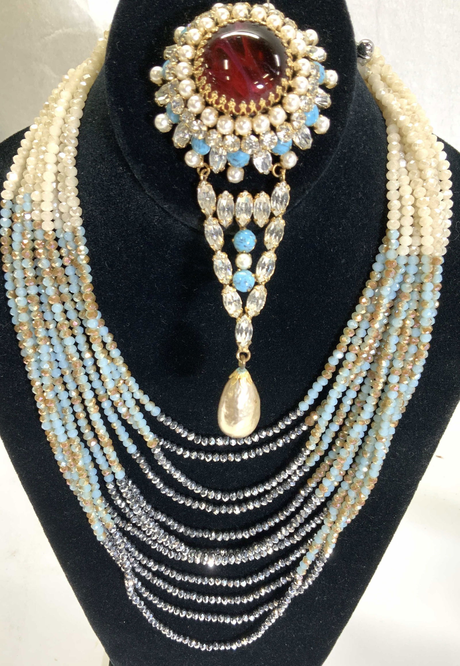 Rush by Denis & Charles Necklace, Royal XL Brooch (1 of 9)