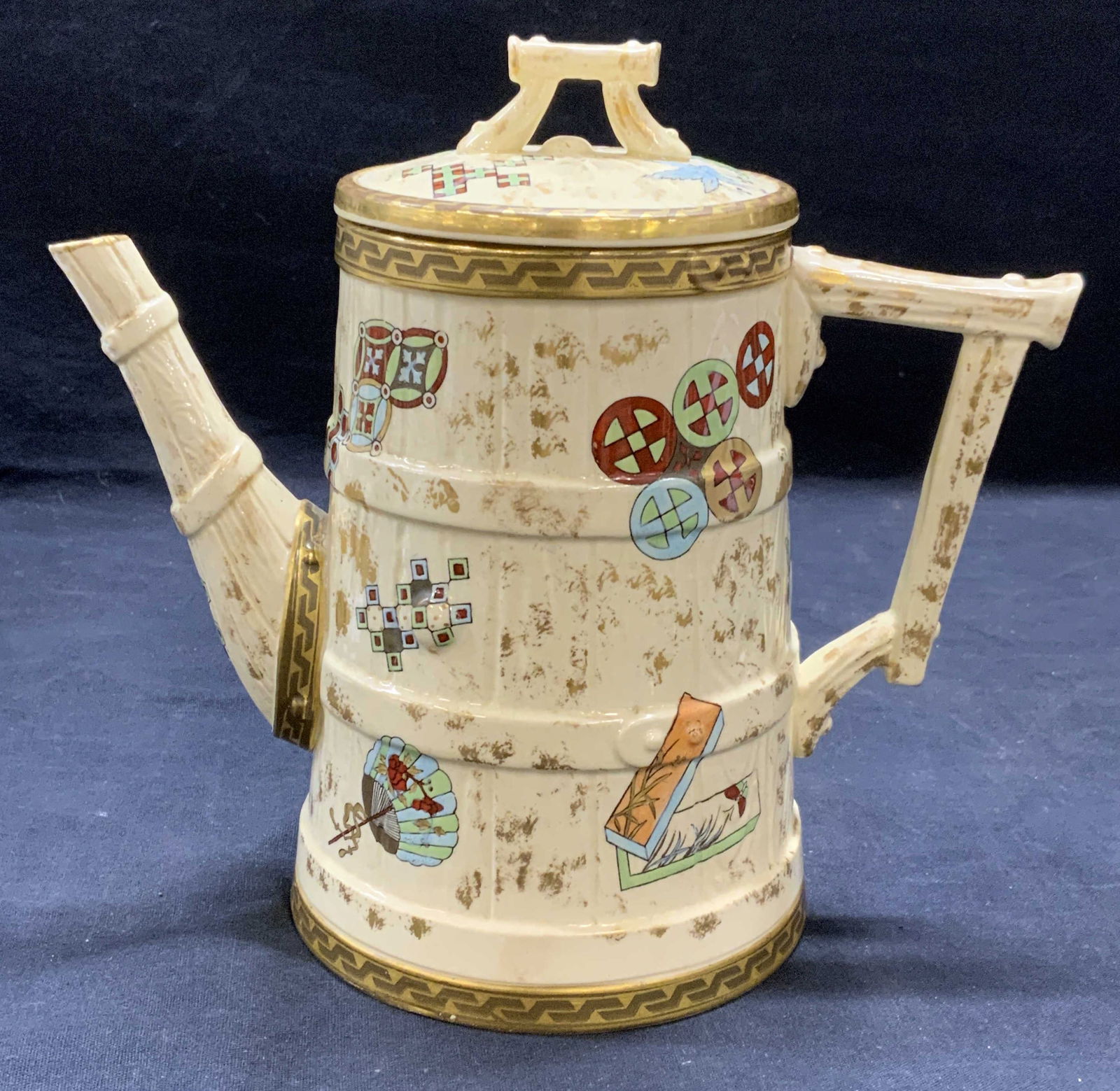 Antique Royal Worcester Porcelain Teapot (1 of 6)