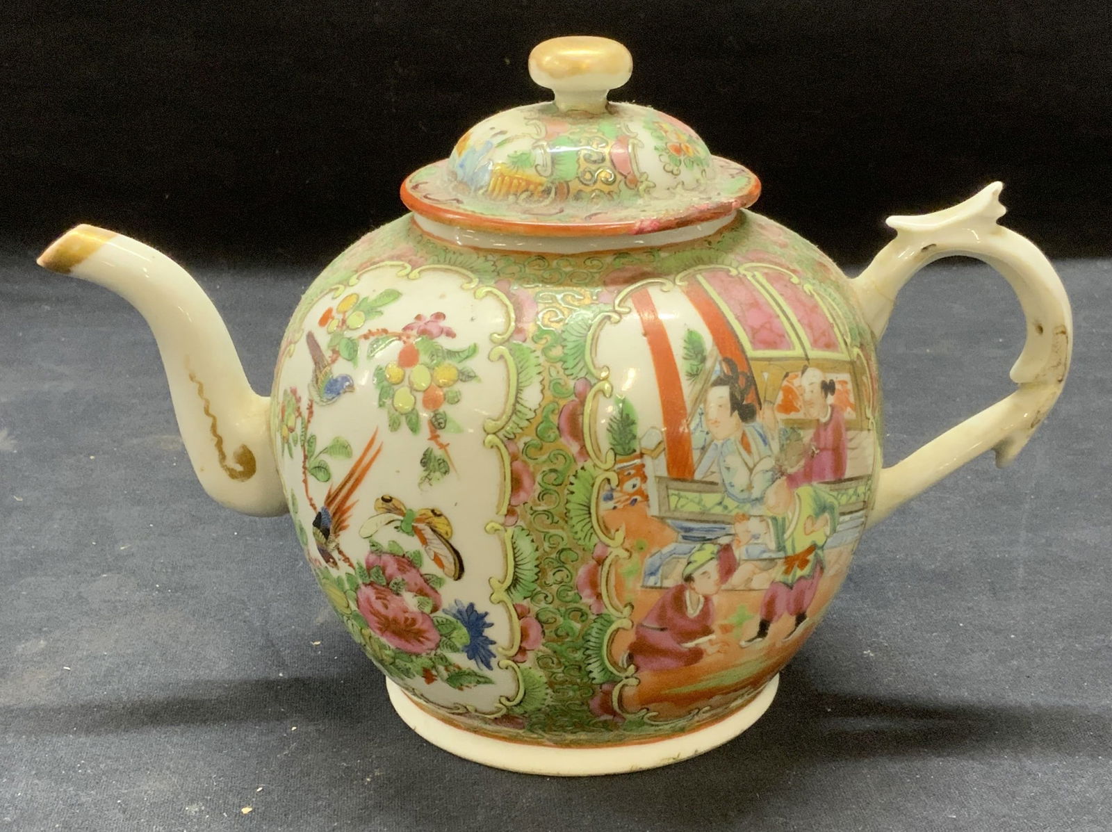 Antique Chinese Porcelain Figural Teapot (1 of 7)