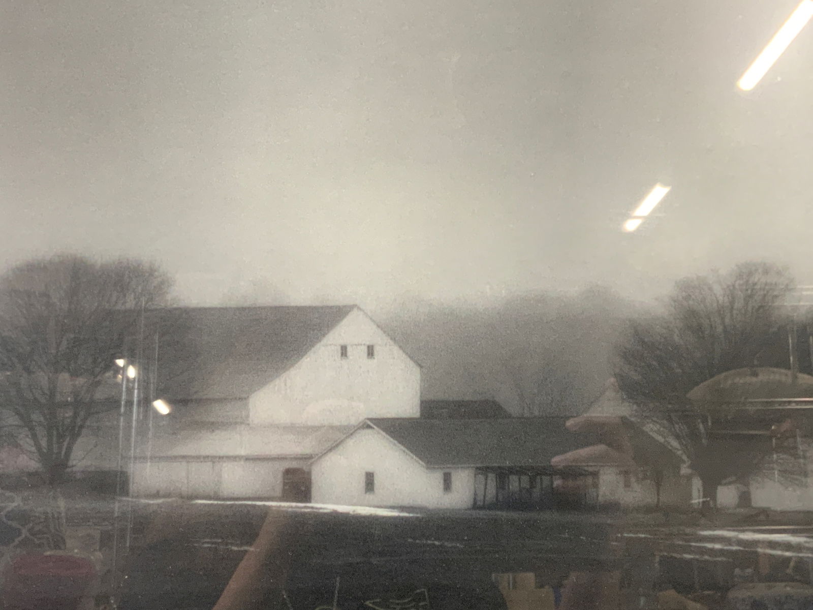 Framed Black & White Building Landscape Litho (1 of 7)