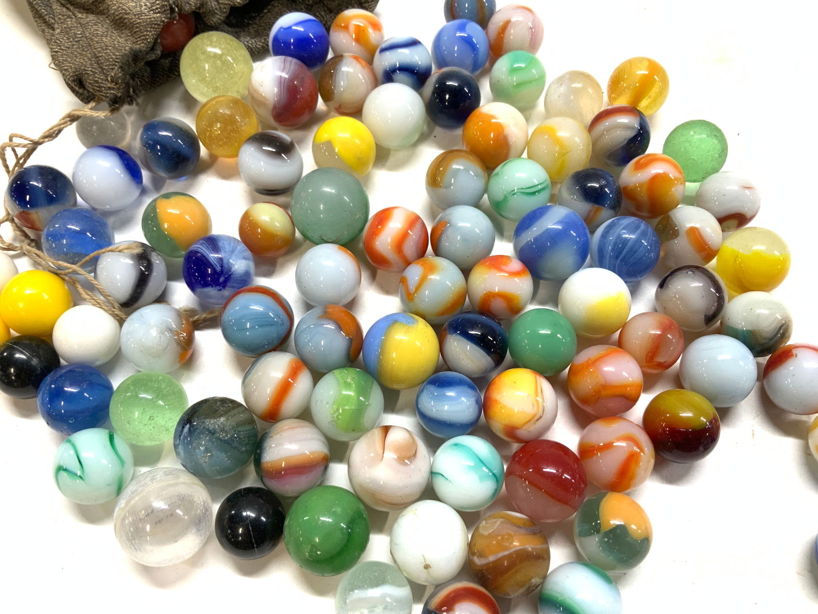 Large lot of Colored Glass Marbles (1 of 7)