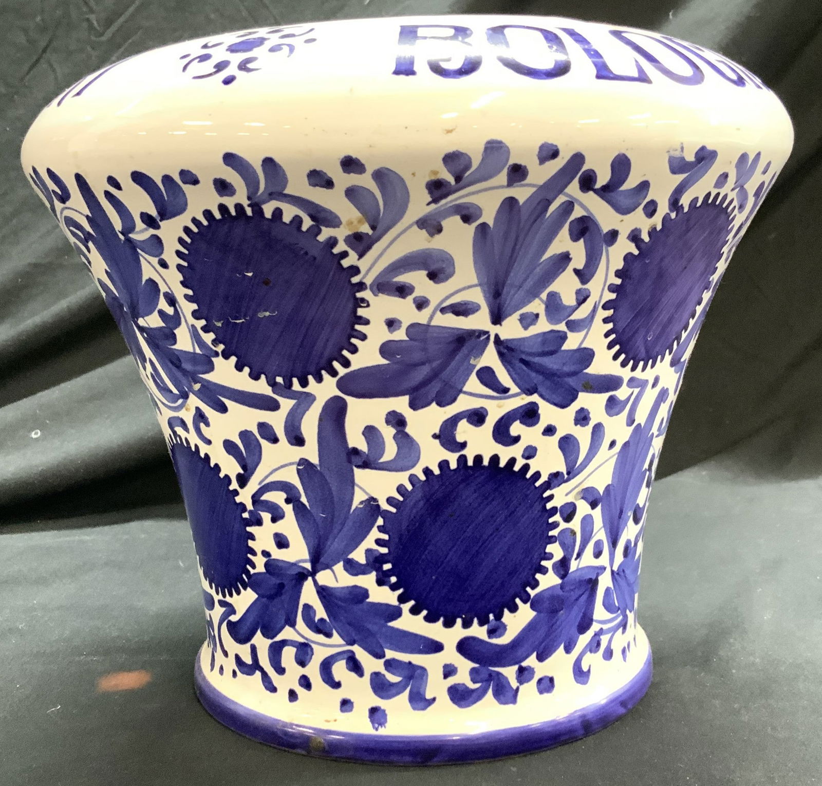 Heavy Hand Painted Ceramic Crock/Planter Italy (1 of 7)