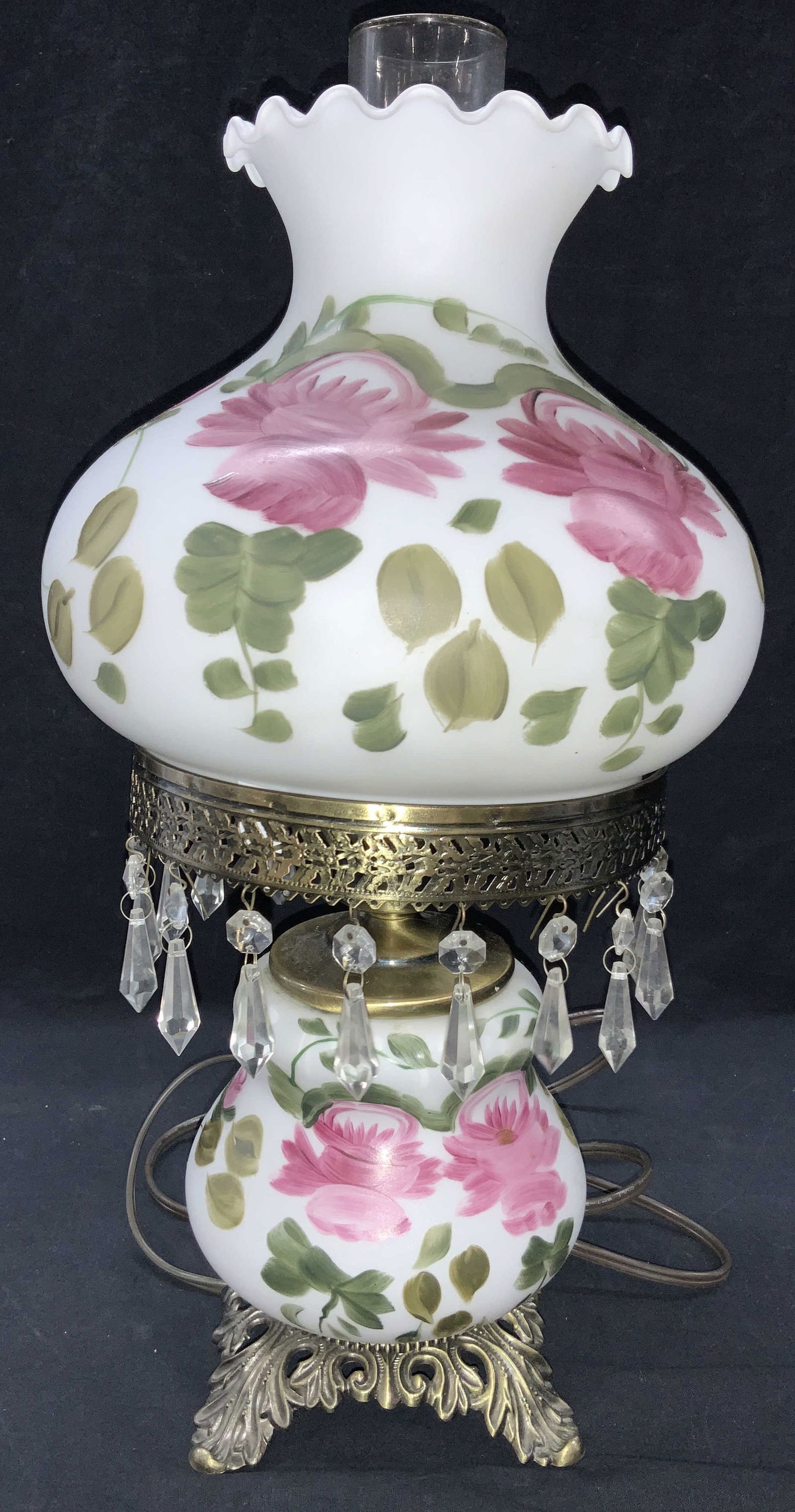 Olivia Jane Hand Painted Hurricane Table Lamp (1 of 10)