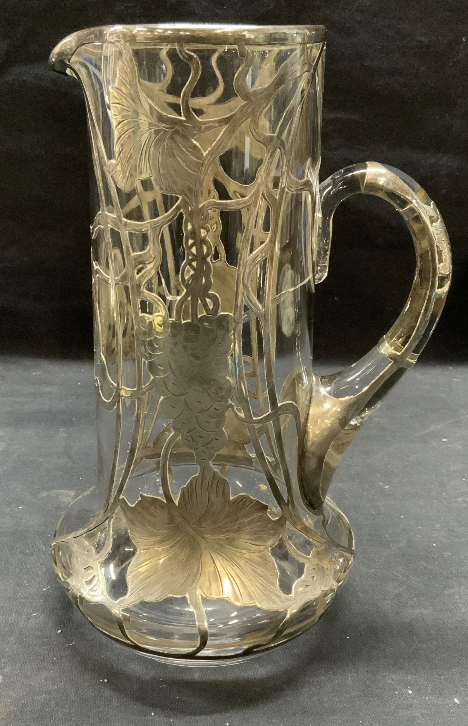 .999 Fine Silver Overlay Glass Pitcher (1 of 9)