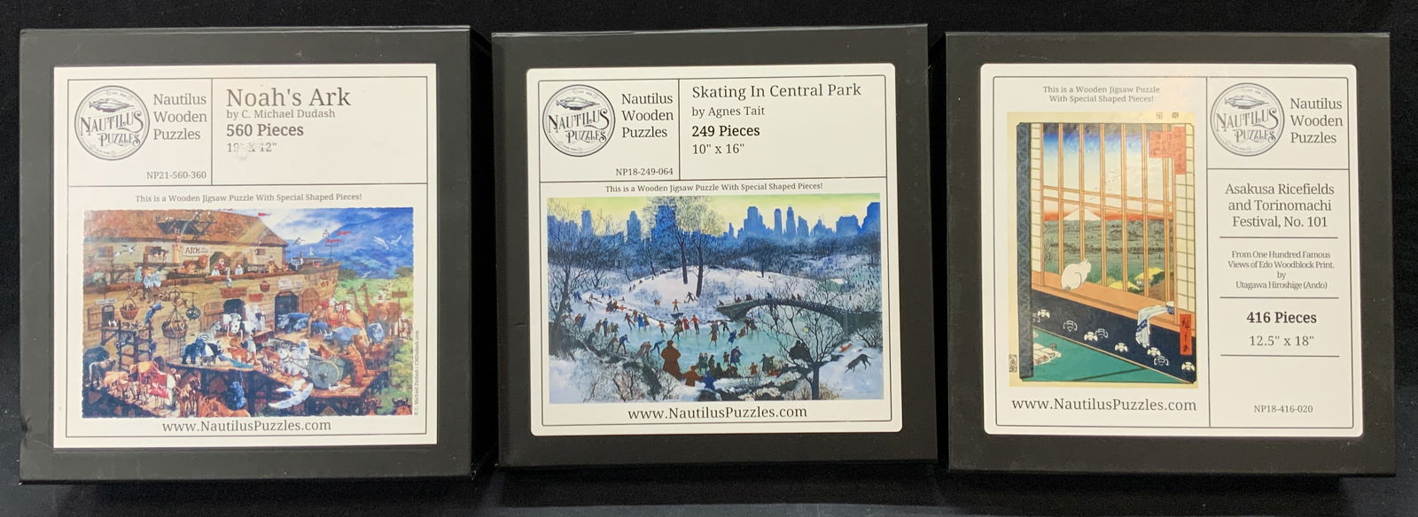 3 Nautilus Wooden Jigsaw Puzzles (1 of 9)