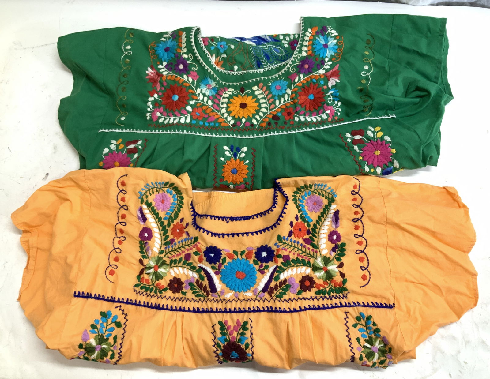 Embroidered Cotton Mexican Folk Dresses, 3 (1 of 11)