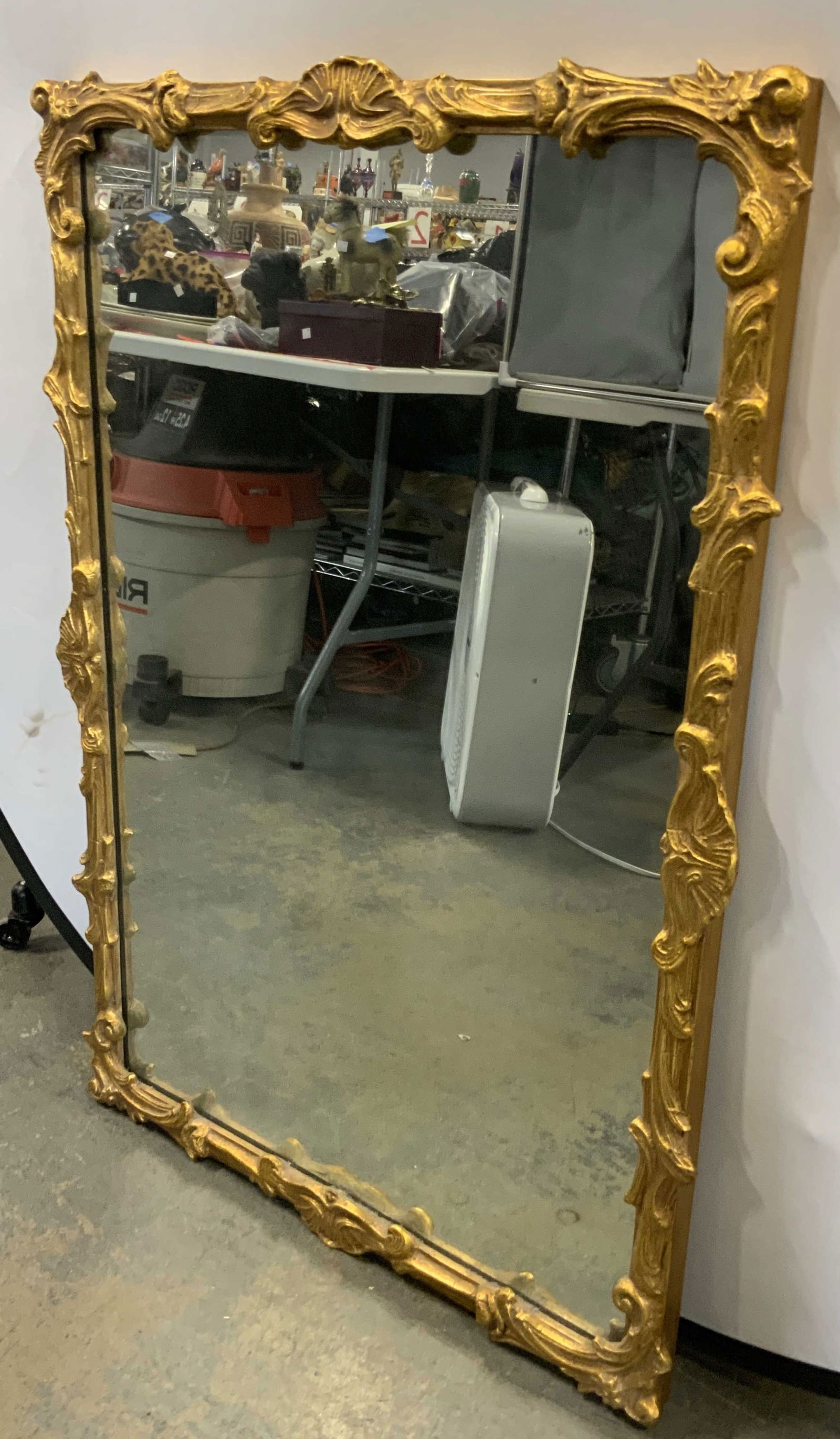 Vintage Carved Wooden Gold Leafed Wall Mirror (1 of 12)