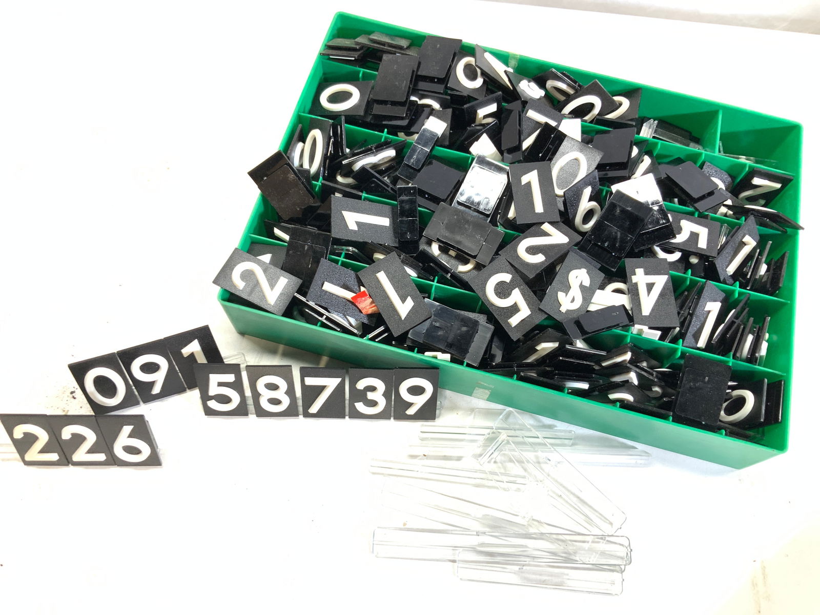 Large Lot of BUCO Plastic Display Numbers, Germany (1 of 6)