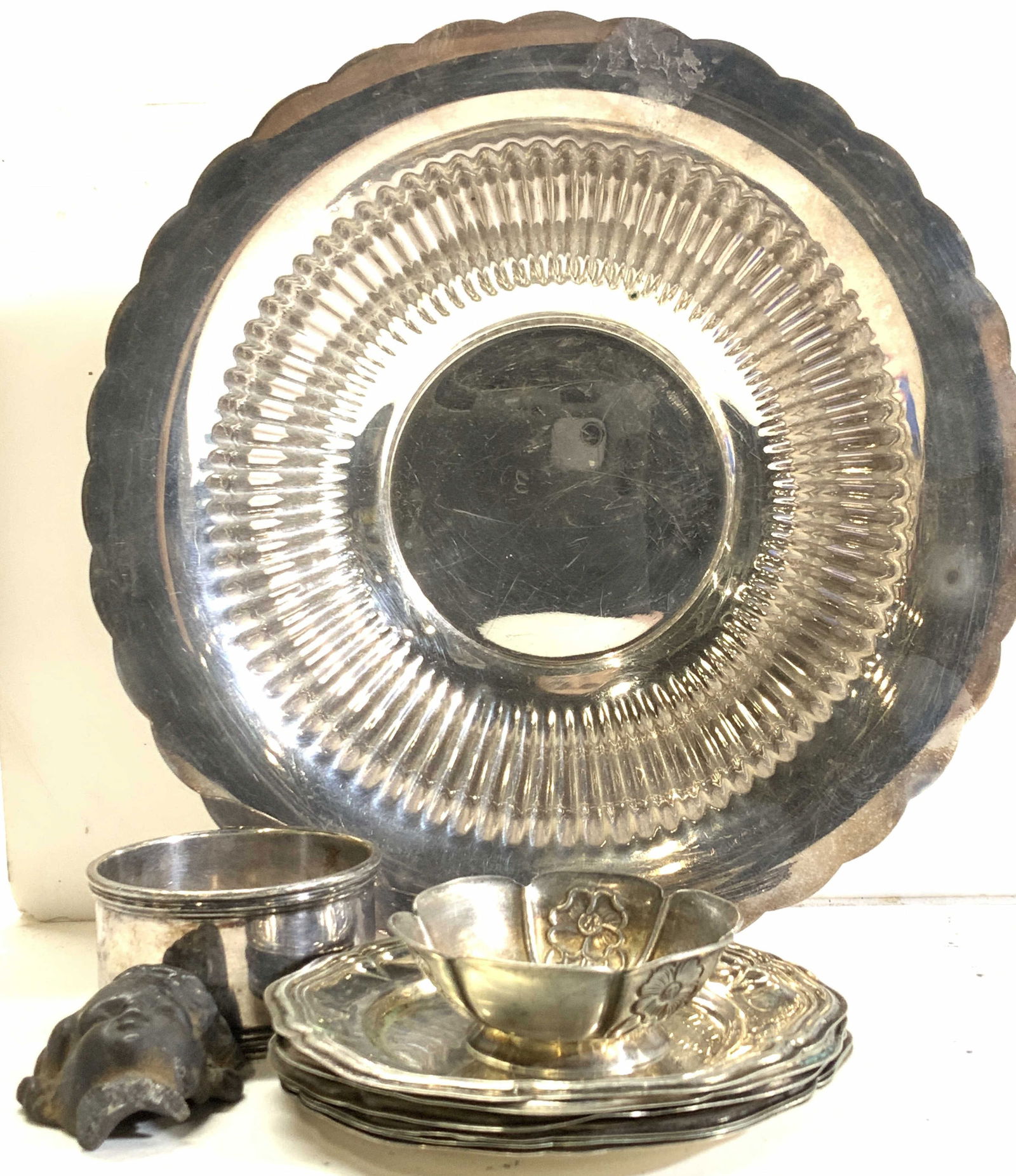 Sanborns Sterling Trinket Dish, 800 Silv Tableware (1 of 11)