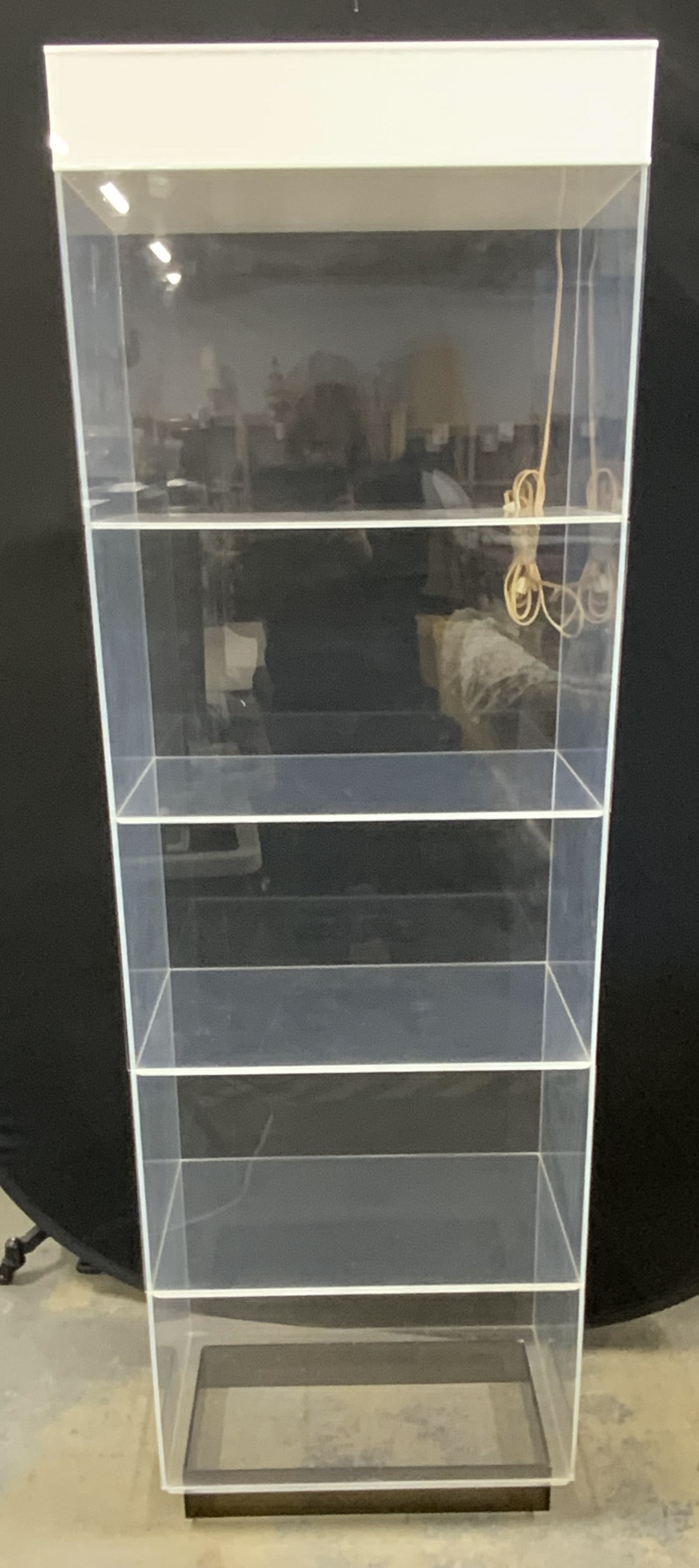 Transparent Lucite Lighted Display Cabinet (1 of 6)