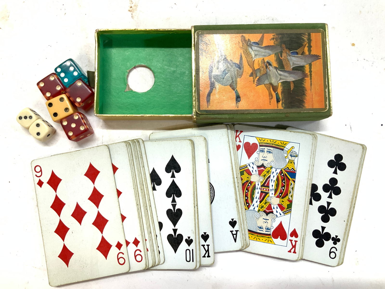 Lot of Poker Chips, Playing Cards and Dice (1 of 7)