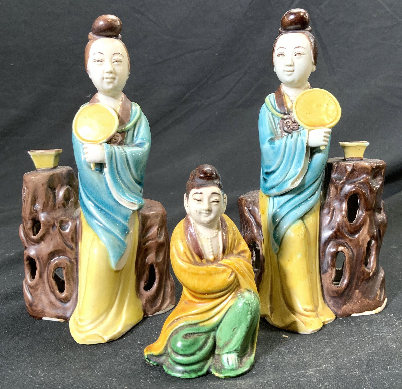 Lot 3 Vintage Asian Ceramic Female Figures (1 of 7)