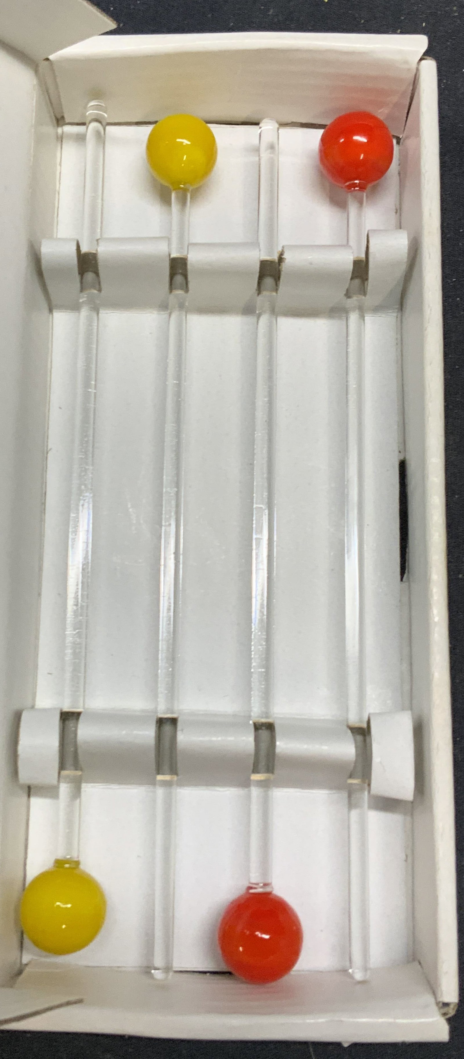 Set 8 Art Glass Swizzle Sticks NIB (1 of 7)