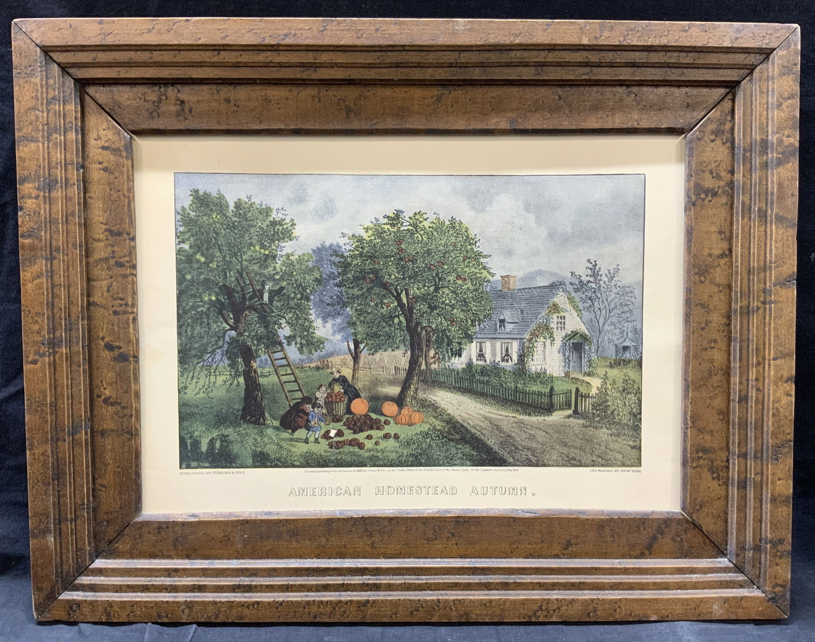 Currier & Ives American Homestead Lithograph (1 of 9)