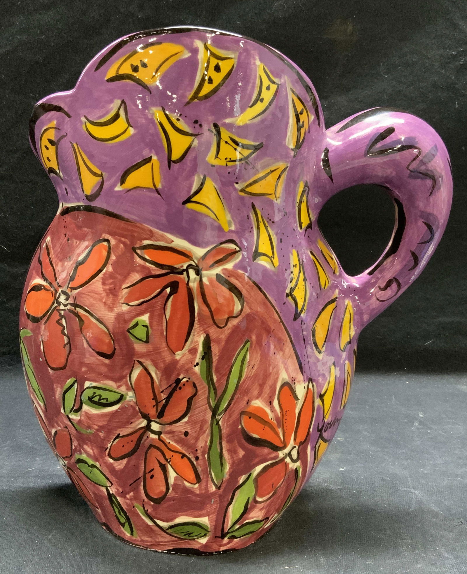 Signed Kathryn Youngs Art Pottery Pitcher (1 of 7)