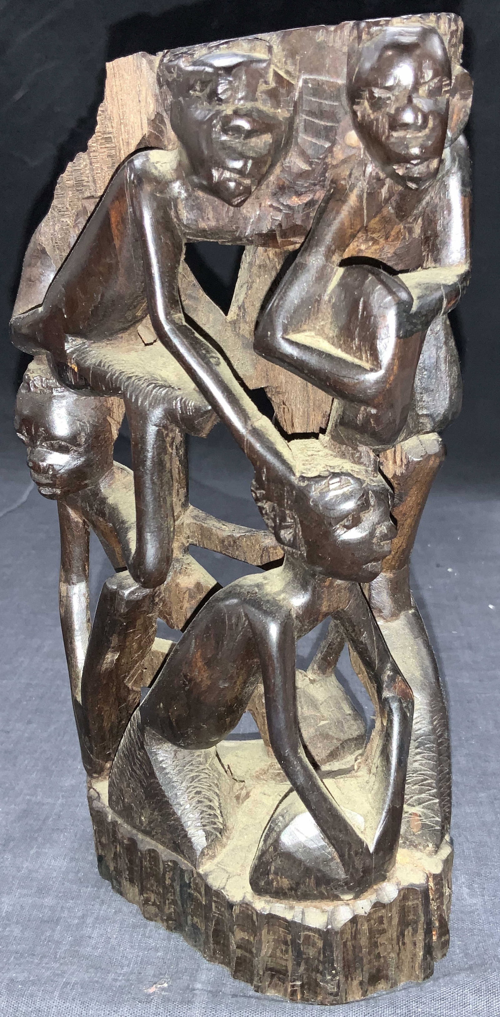 African Carved Wooden Totem Sculpture (1 of 8)