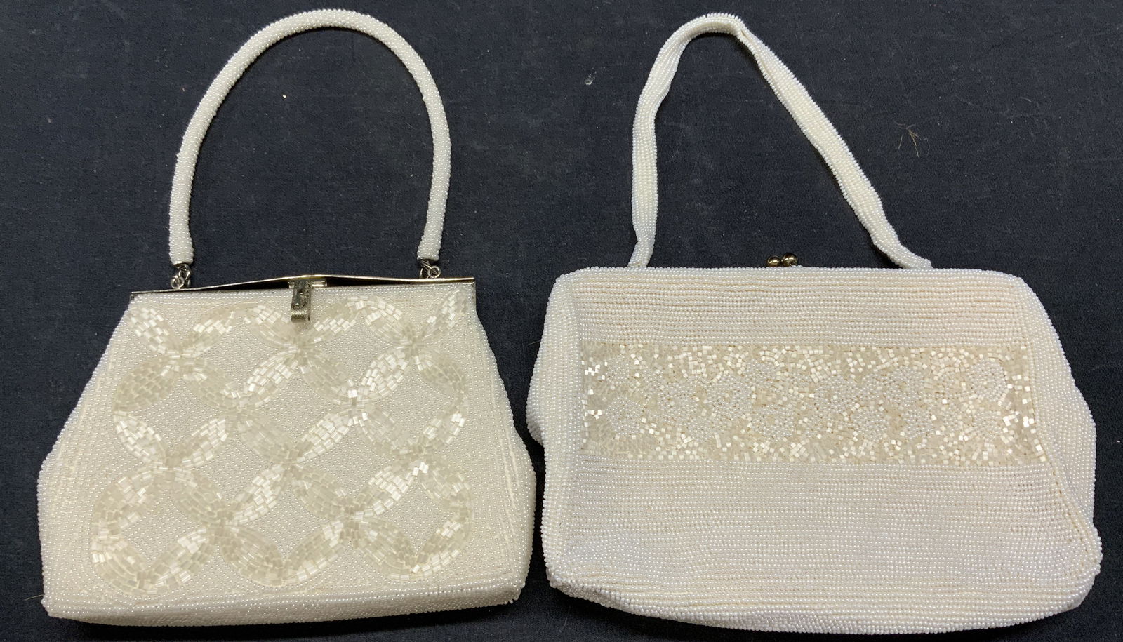 Richere & More Beaded White Handbags (1 of 8)