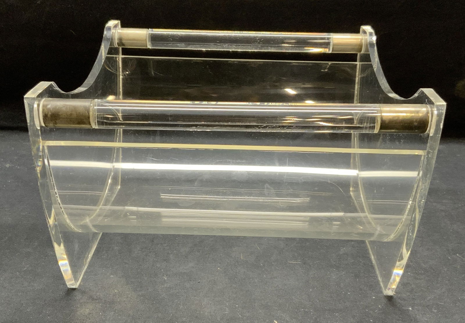 Vintage Clear Lucite Bowl (1 of 6)