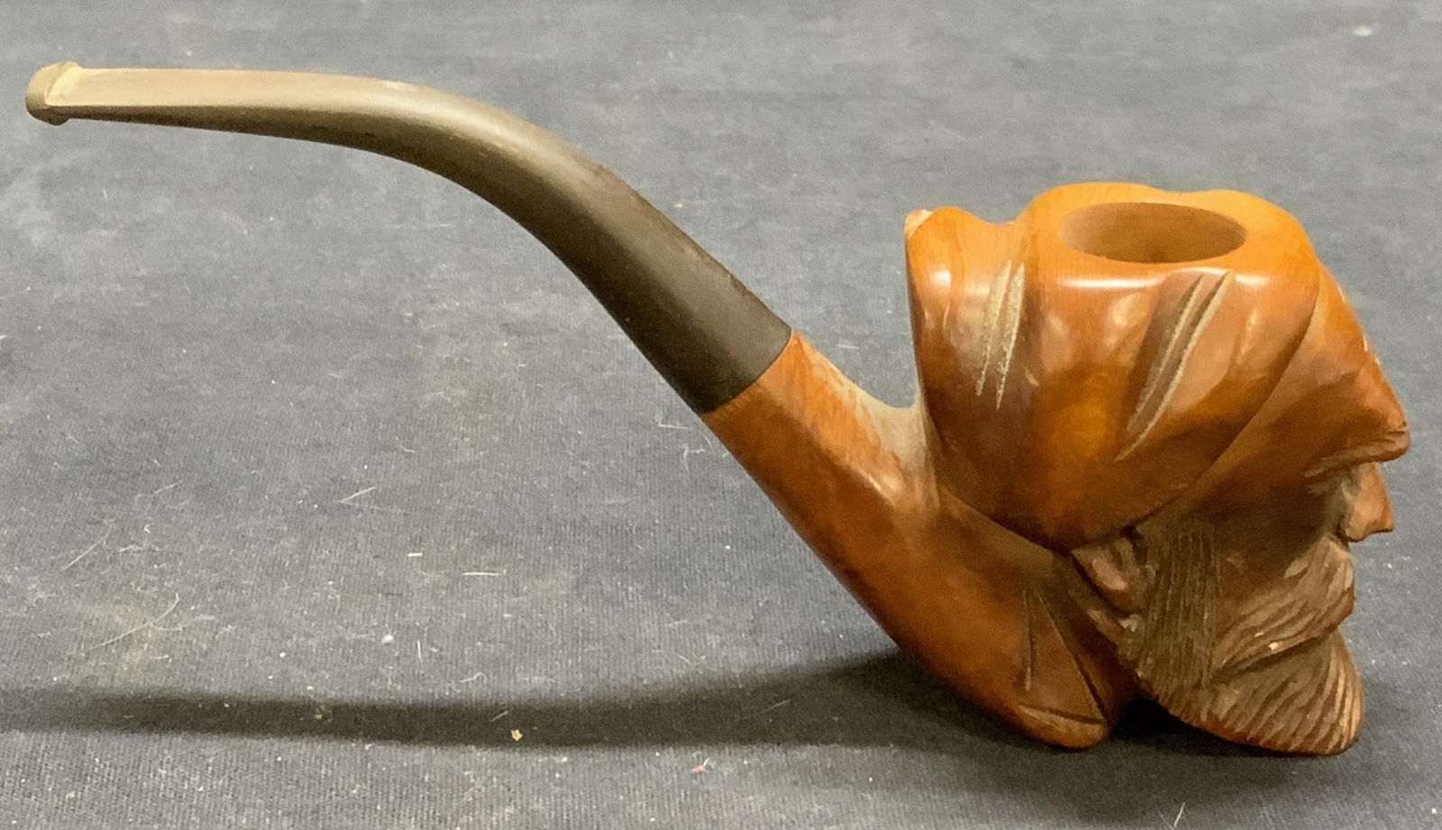 Vintage Hand Carved Wood Figural Pipe, France (1 of 8)