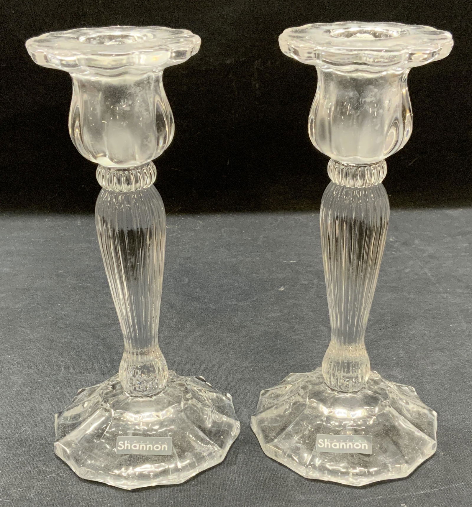 Pair Shannon Crystal Candlesticks (1 of 7)