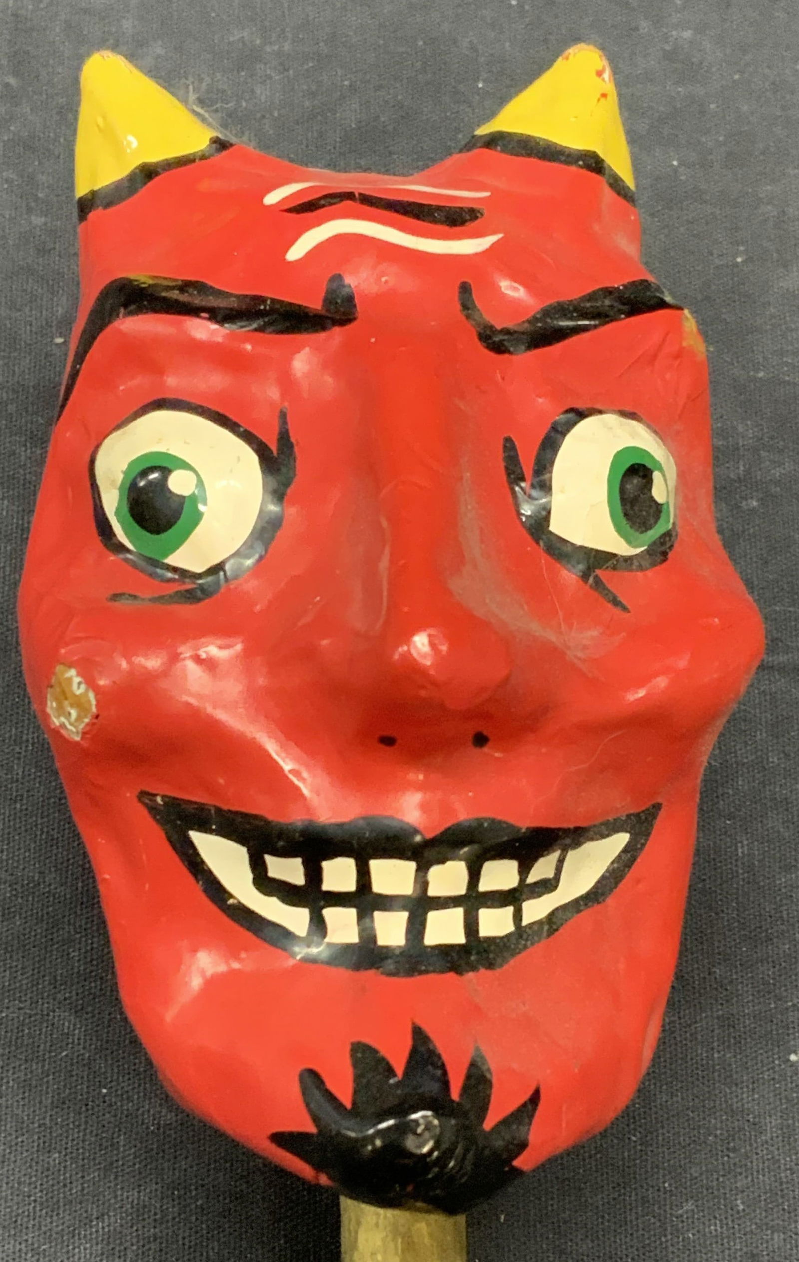 Folk Art Papier Mache Devil Maraca (1 of 6)