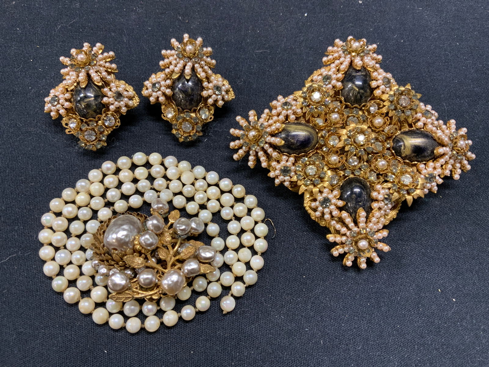 3 Stanley Hagler & Miriam Haskell Costume Jewelry (1 of 11)