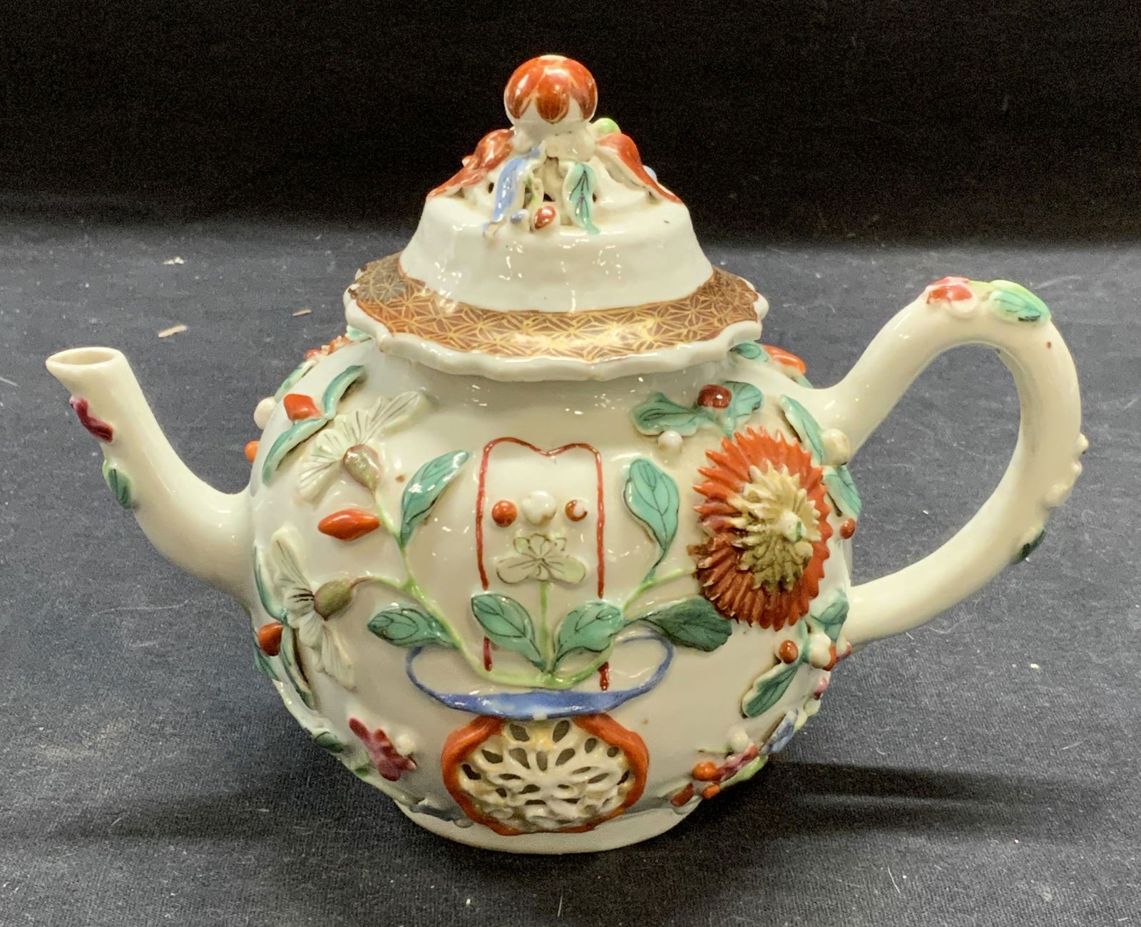 Vintage Floral Porcelain Teapot (1 of 7)