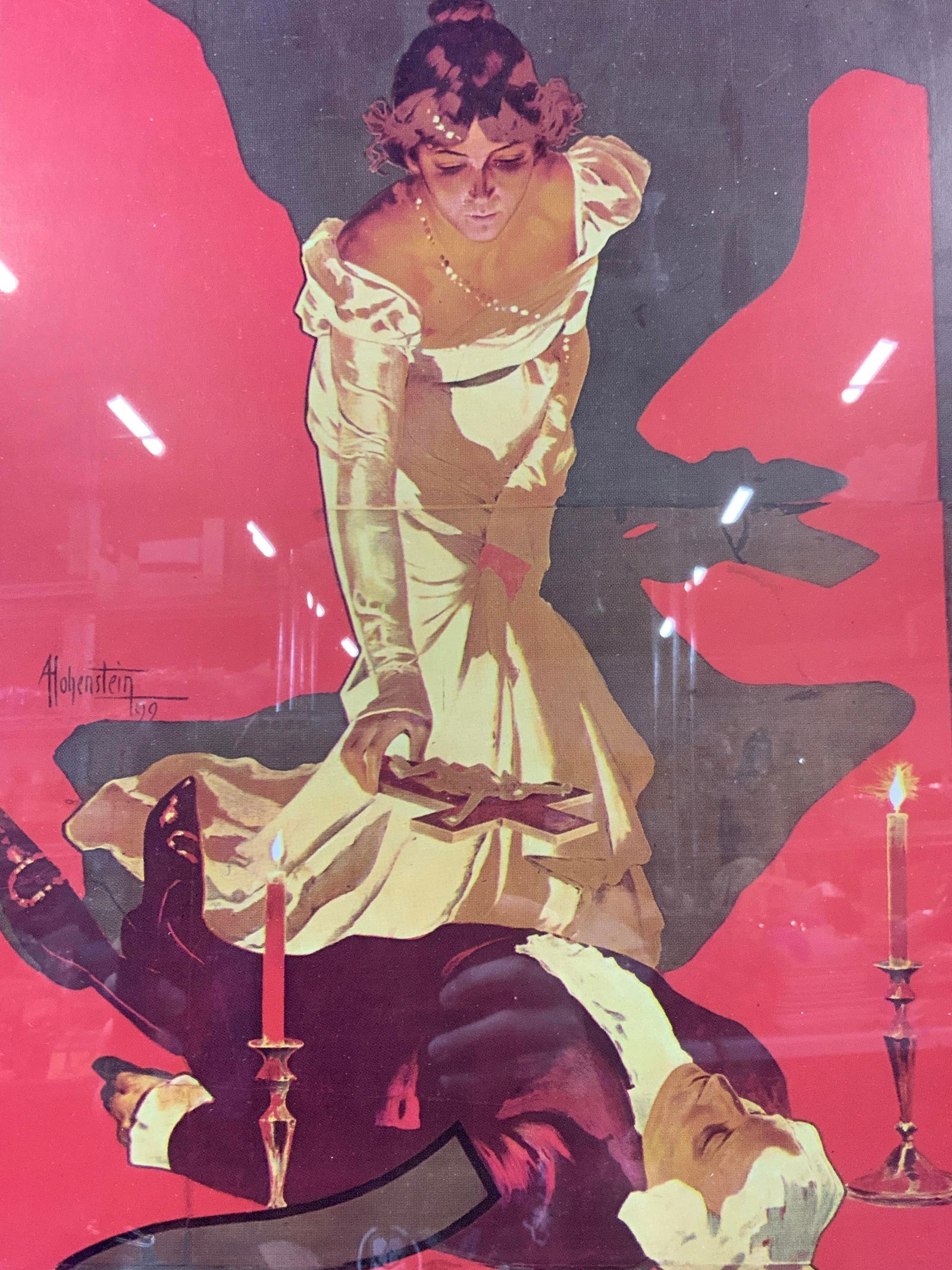 Framed Tosca Play Sign Lithograph (1 of 7)