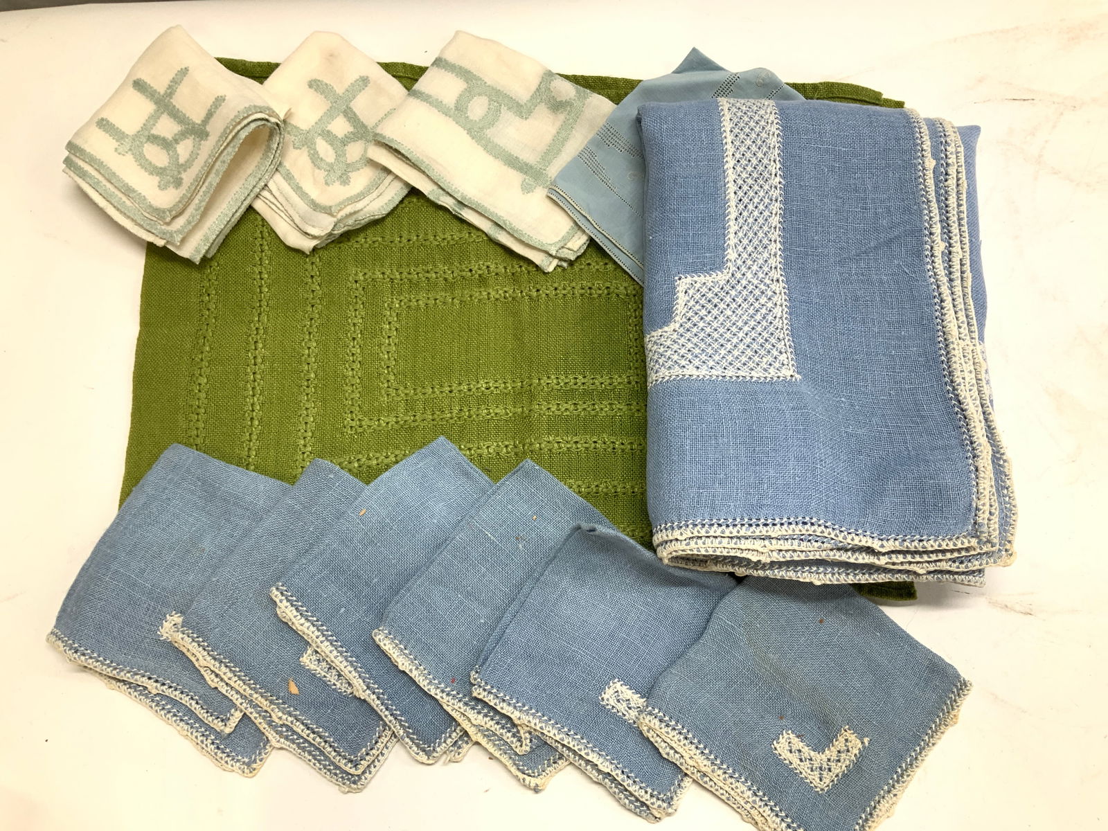 14 Linen Tablecloth & Napkin set, placemats, more (1 of 9)