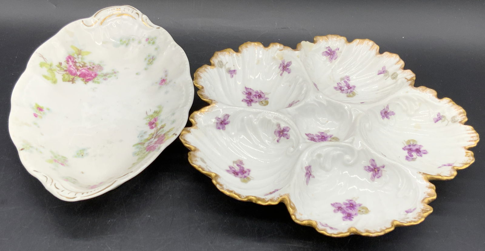 Lot 2 LIMOGES FRANCE & VIERZON Porcelain Plates (1 of 9)