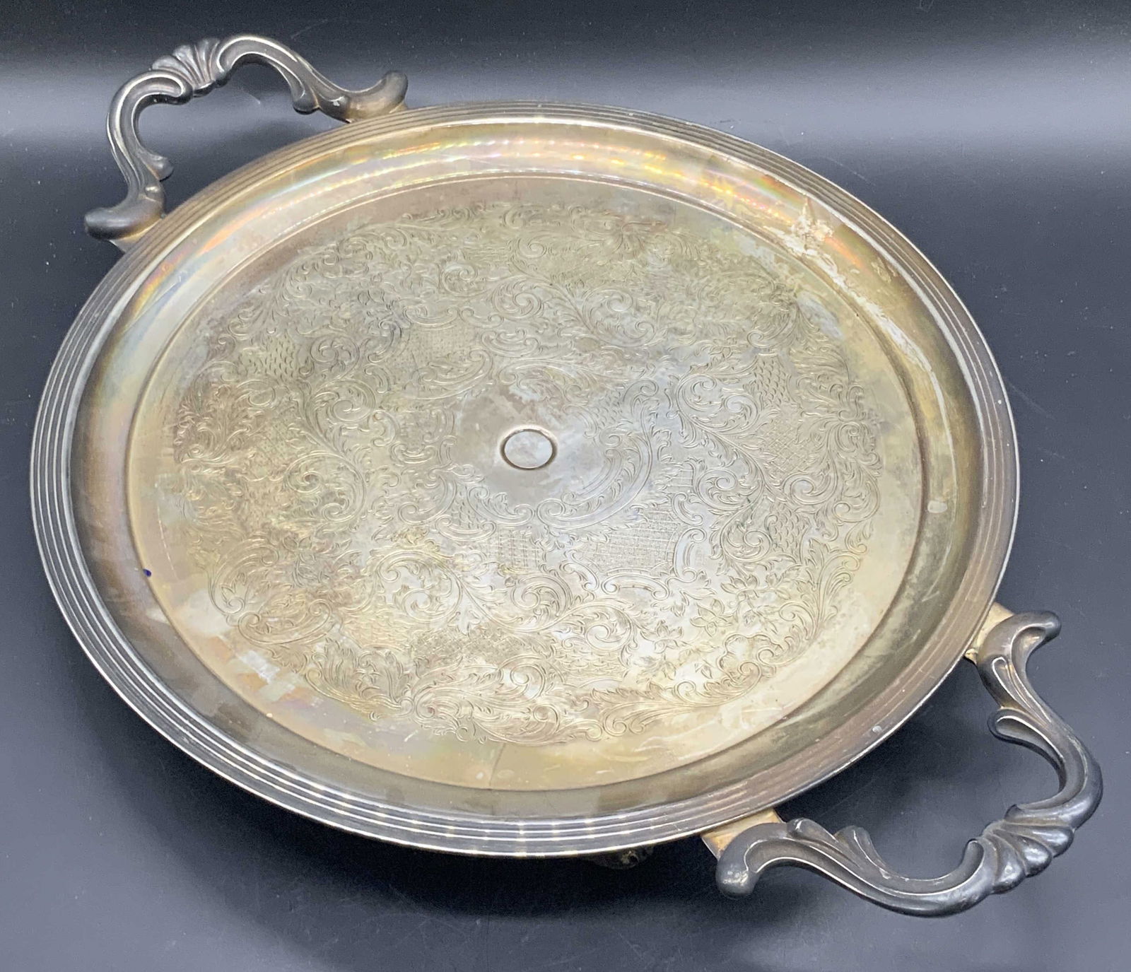 ENGLISH SILVER MFG CORP Vintage Serving Tray, USA (1 of 11)