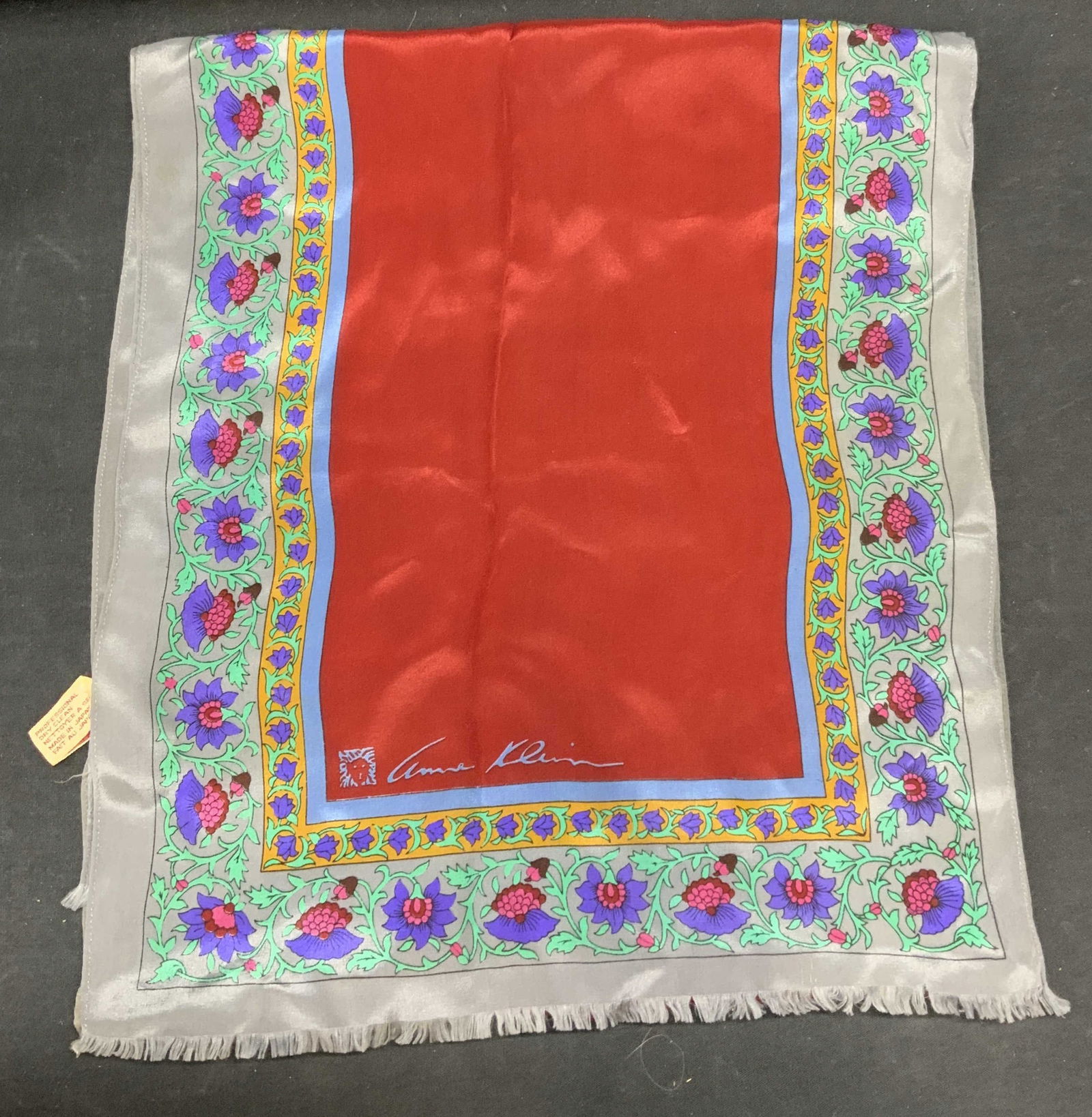 Anne Klein Floral Silk Scarf (1 of 6)