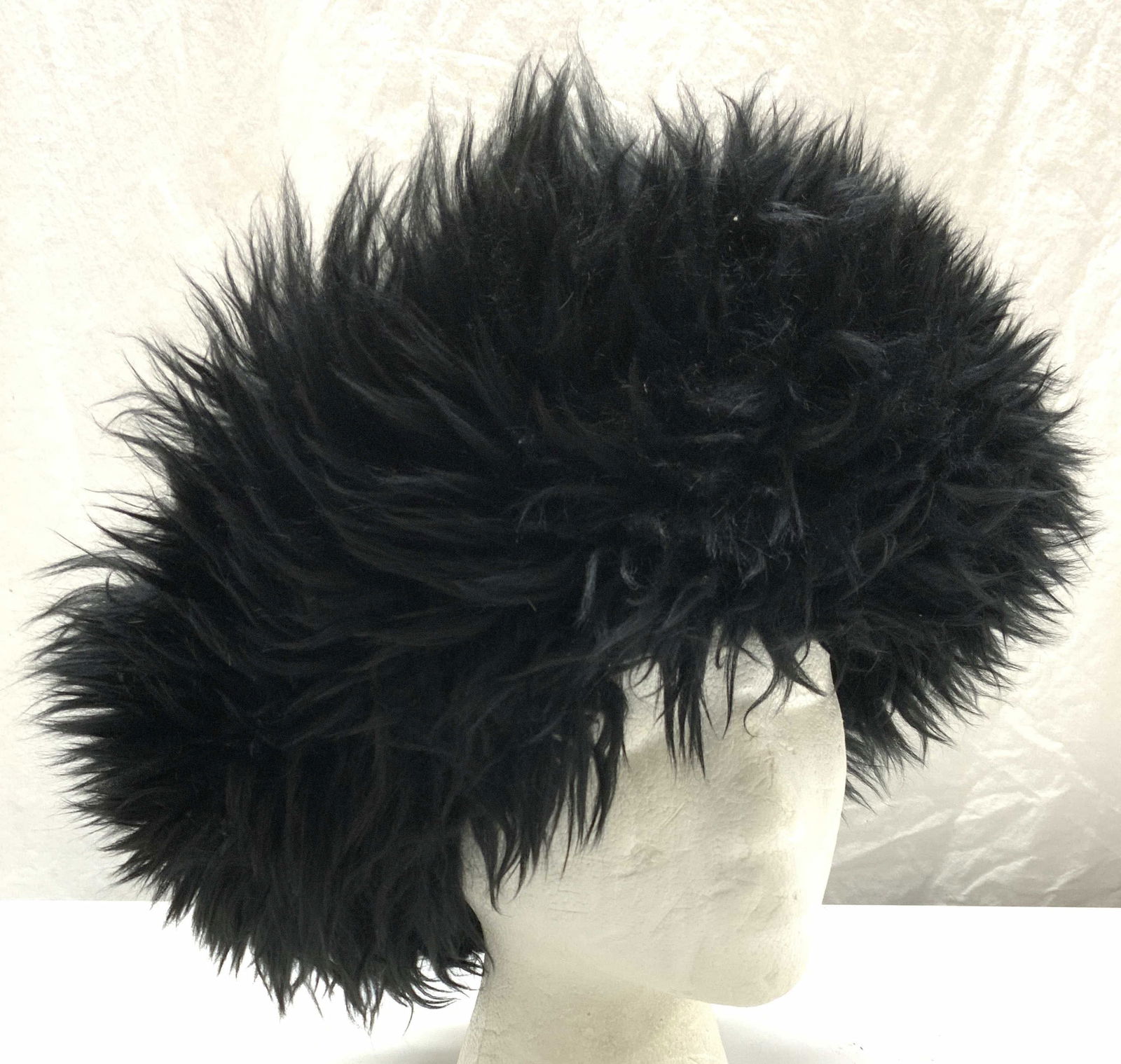 Black Suede & Faux Fur Hat (1 of 6)