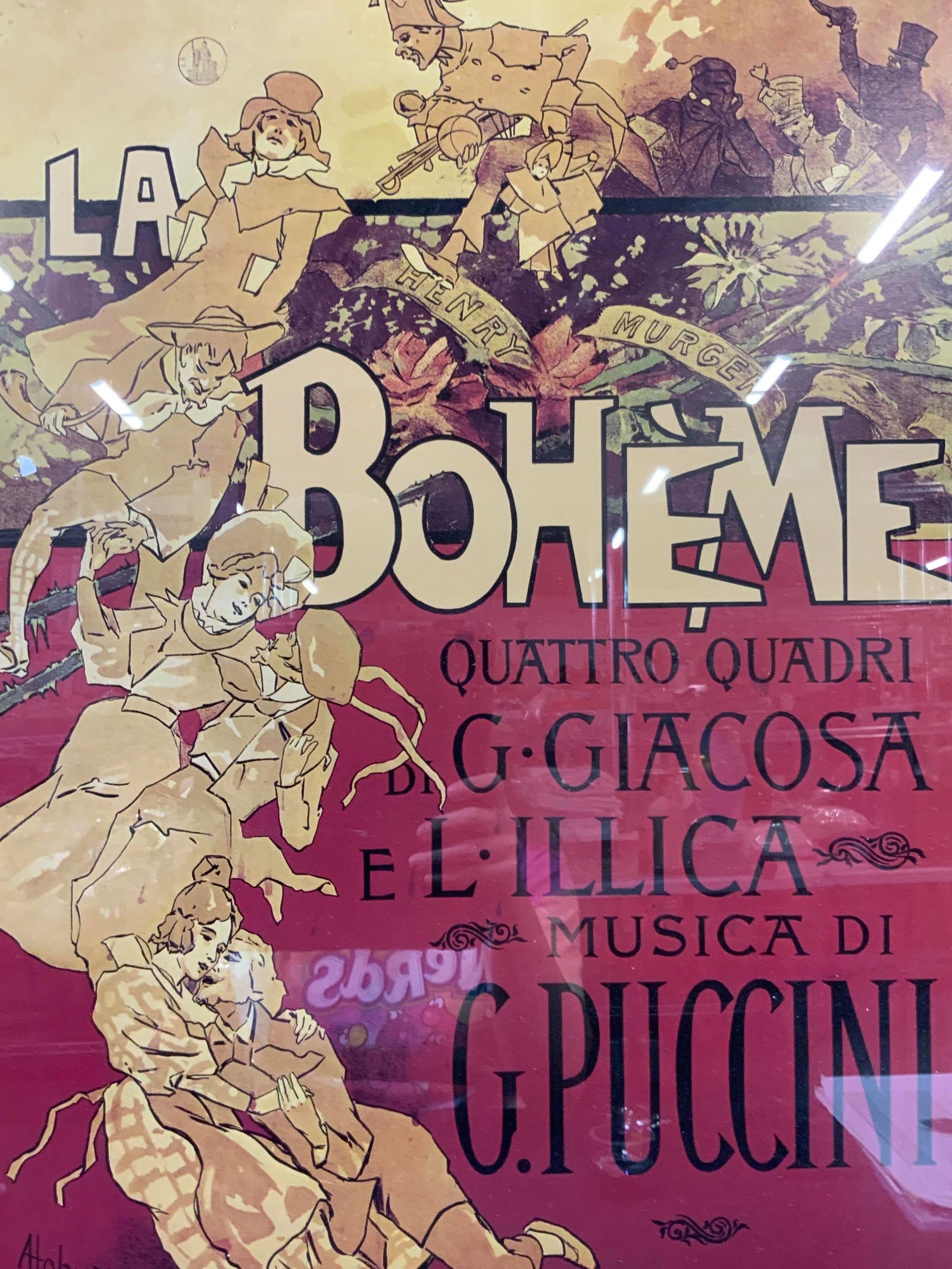 Boheme Play Advertisement Lithograph (1 of 8)